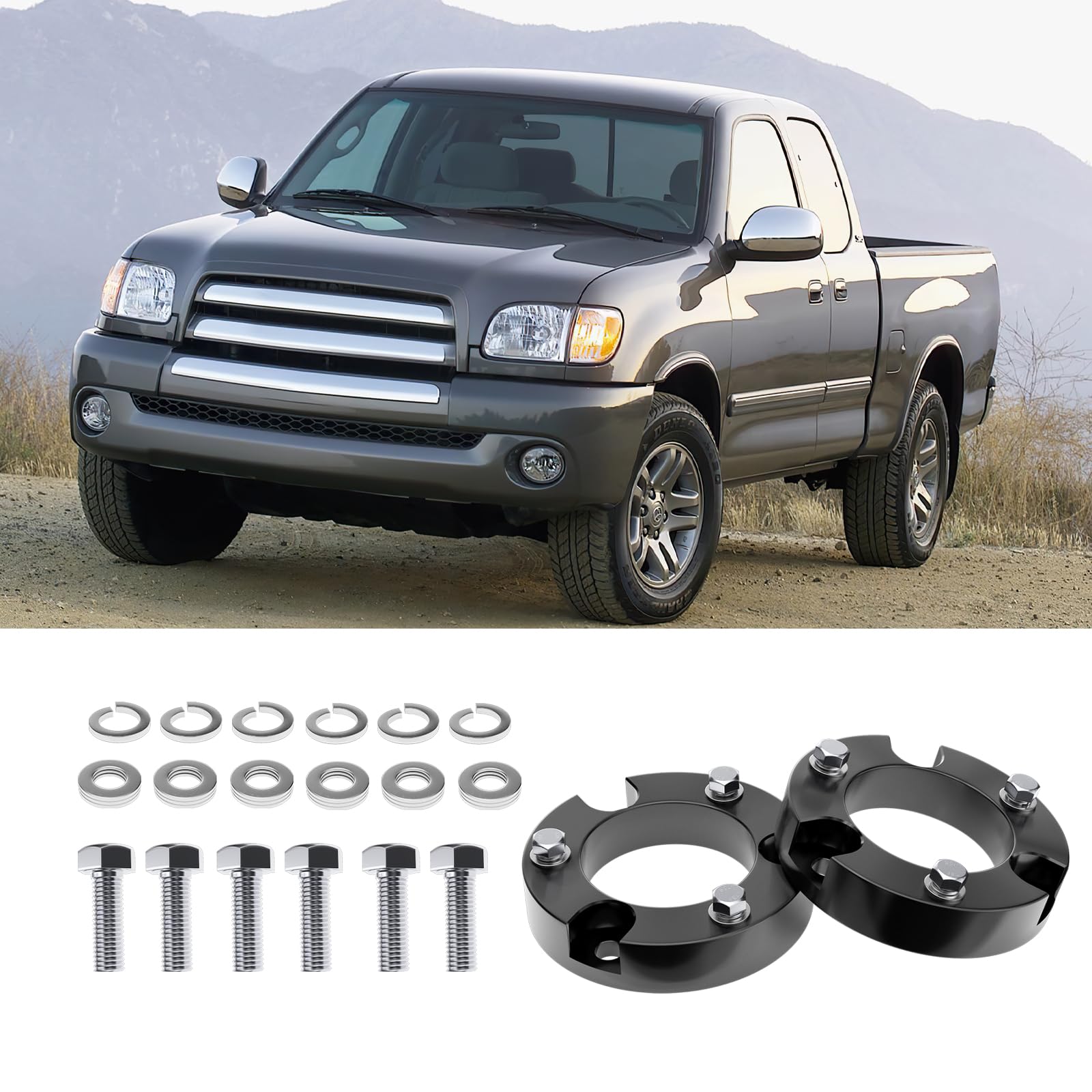 2 Inch Front Leveling Lift Kits For 1999-2006 Tundra, 2 ' ' Forged Front Strut Spacers Suitable For Tundra 1999-2006