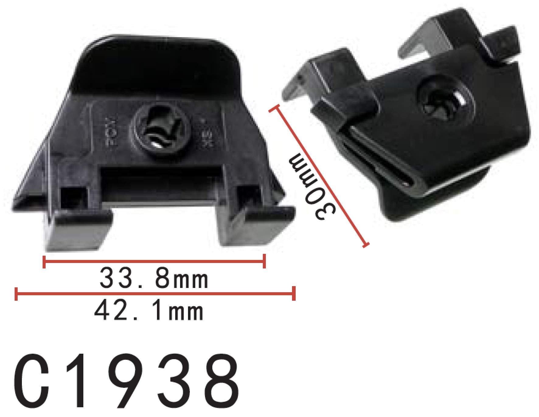Autobahn88 Retainer Clip For Mud Guard, Compatible With Toyota (Oem: 5387930050) (Pack Of 20)