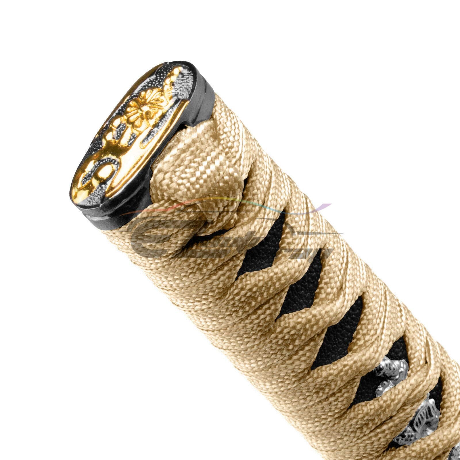 EZAUTO WRAP 26cm Gold Black Shift Knob Samurai Sword Alloy Katana with Adapter Universal