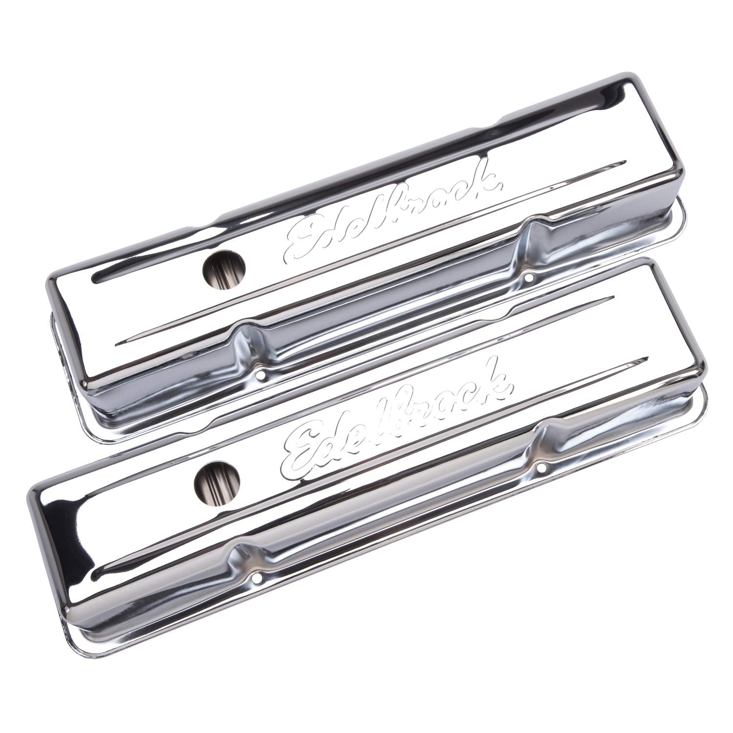 Edelbrock 4649 Signature Series Chrome Valve Cover