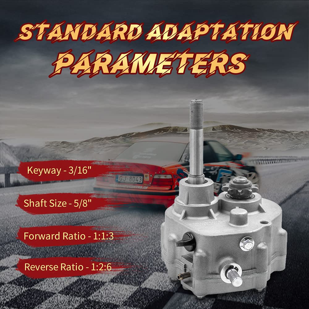 Maxpeedingrods Go Kart Forward Reverse Gearbox Kit 212Cc For 2Hp-13Hp Engine 4 Stroke Only Works With 30 Series Torque Converter