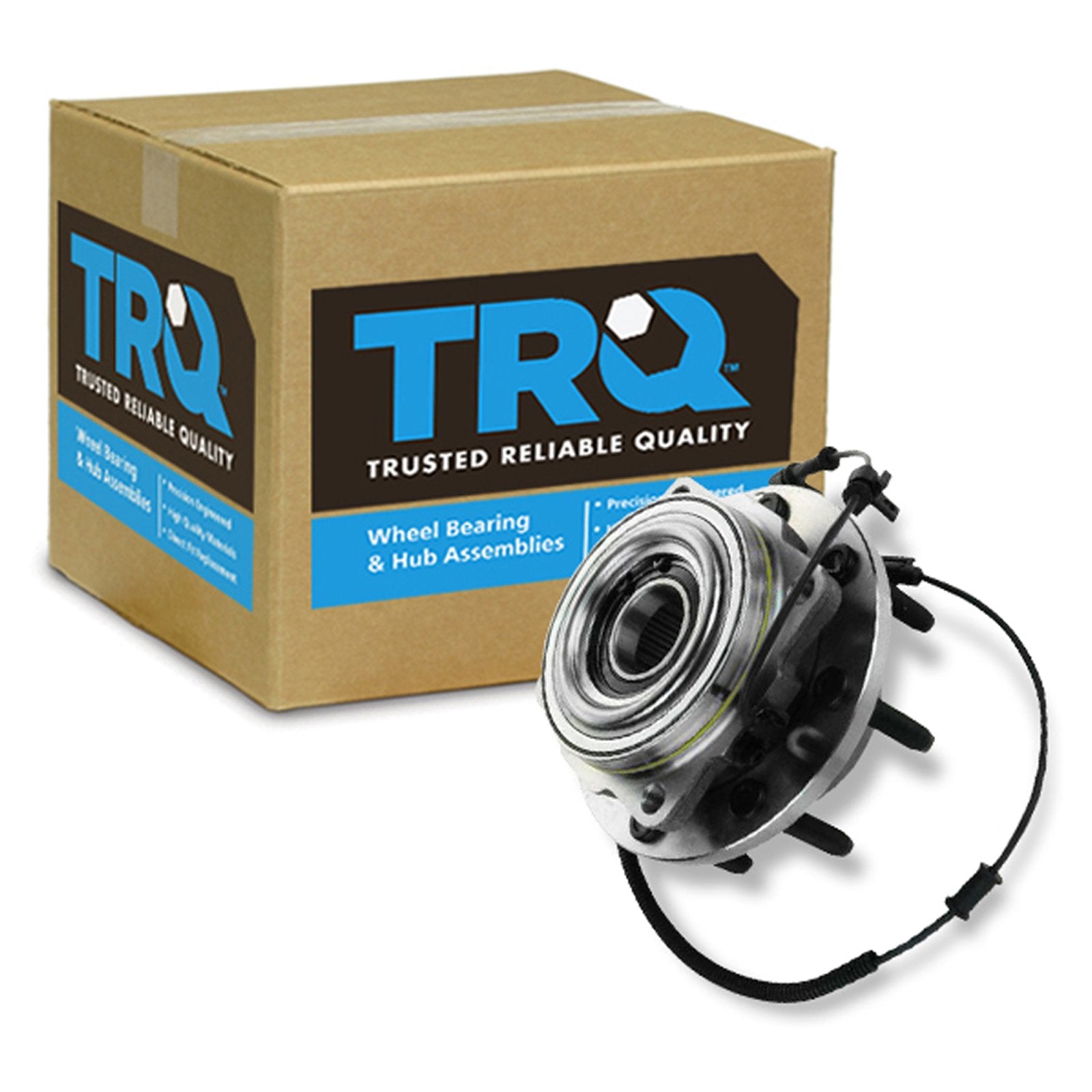 Trq Front Wheel Bearing & Hub Assembly 4Wd With Abs Sensor Compatible With 2011-2016 Ford F-250 Super Duty F-350 Super Duty