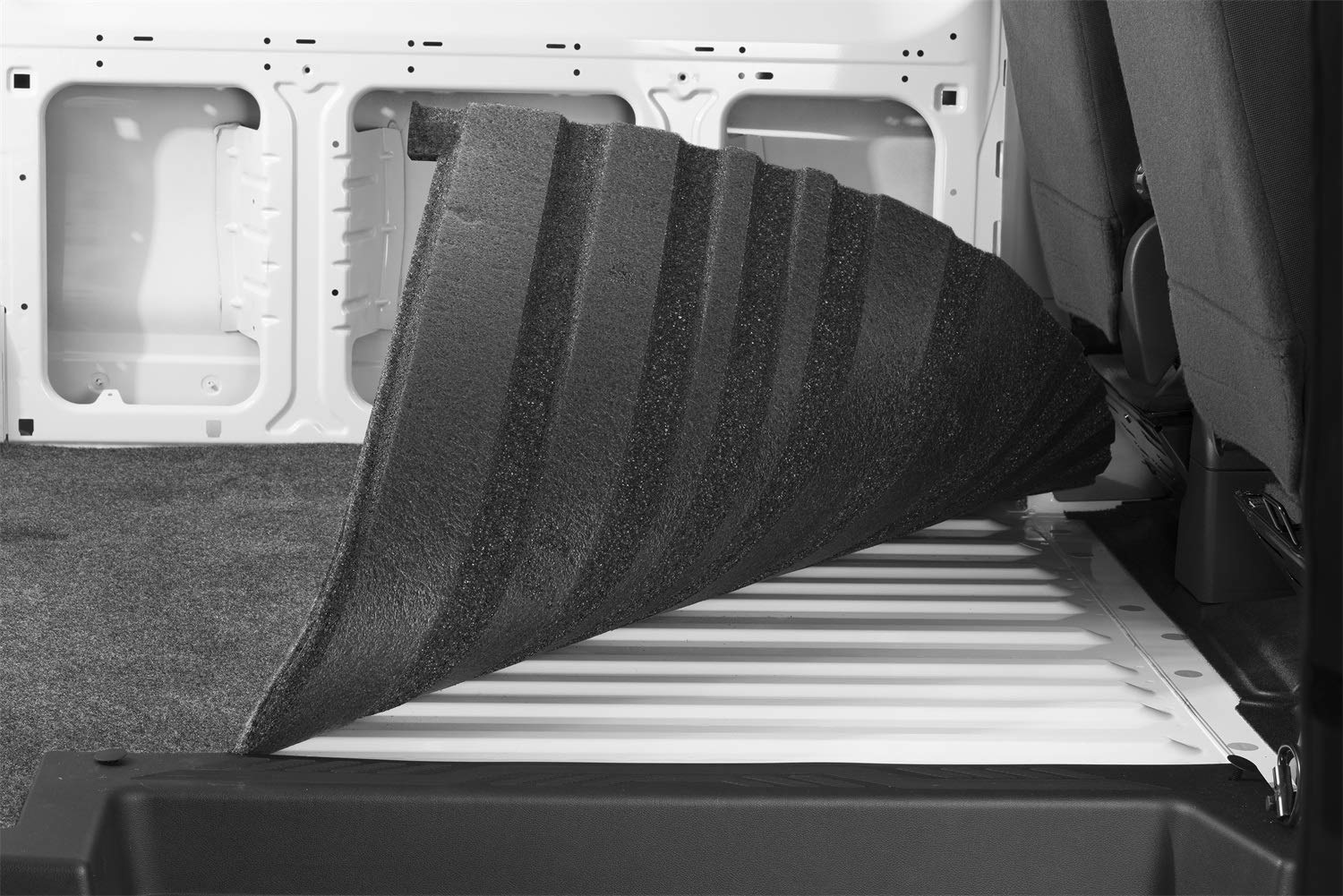 Bedrug / Vanrug | Fits 2015 - 2024 Ford Transit Long Wheel Base (M) - 148'' Wb W/O Extended Body, Charcoal Grey | Vrft15L