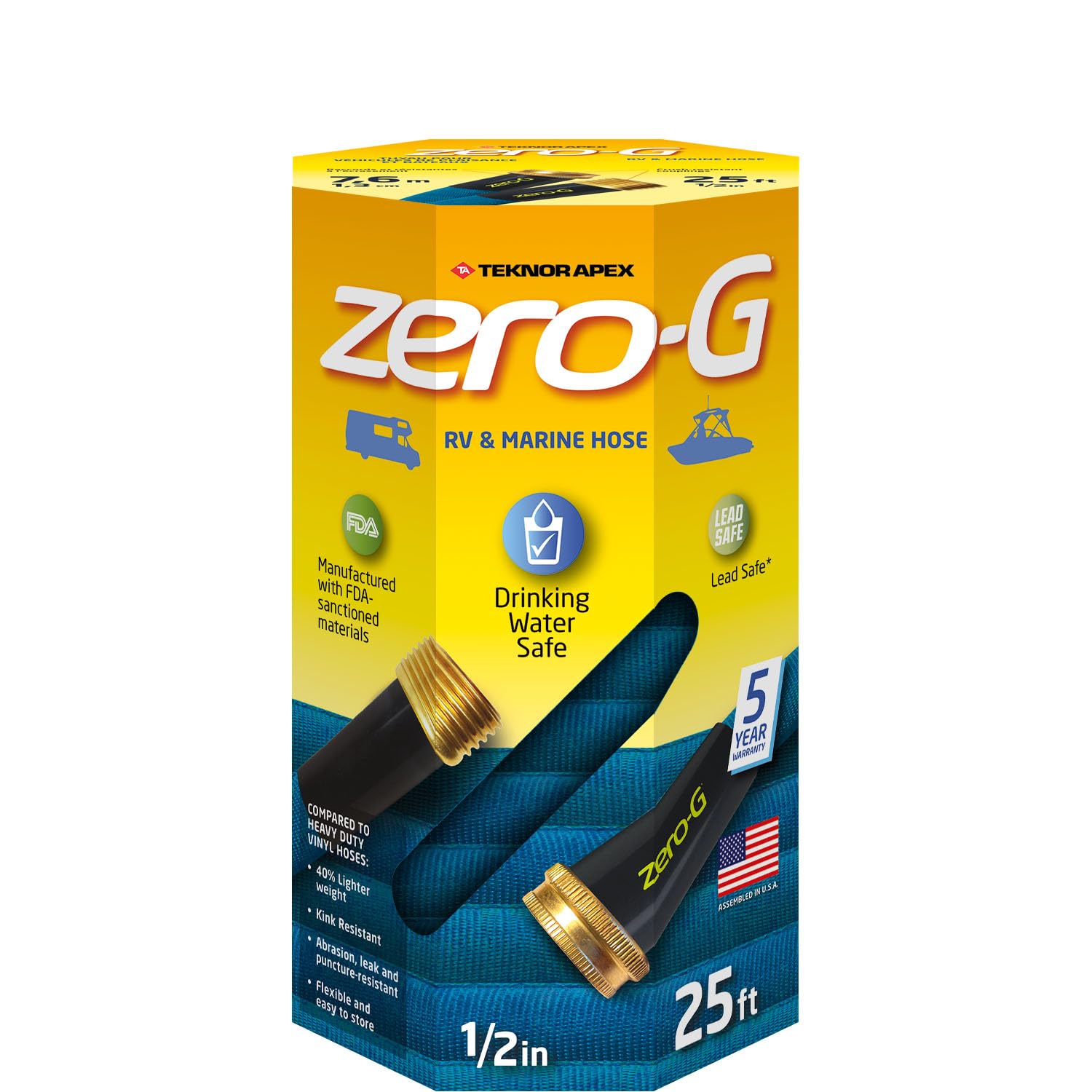 Teknor Apex-4006-25 Zero-G 1/2 X 25', Blue