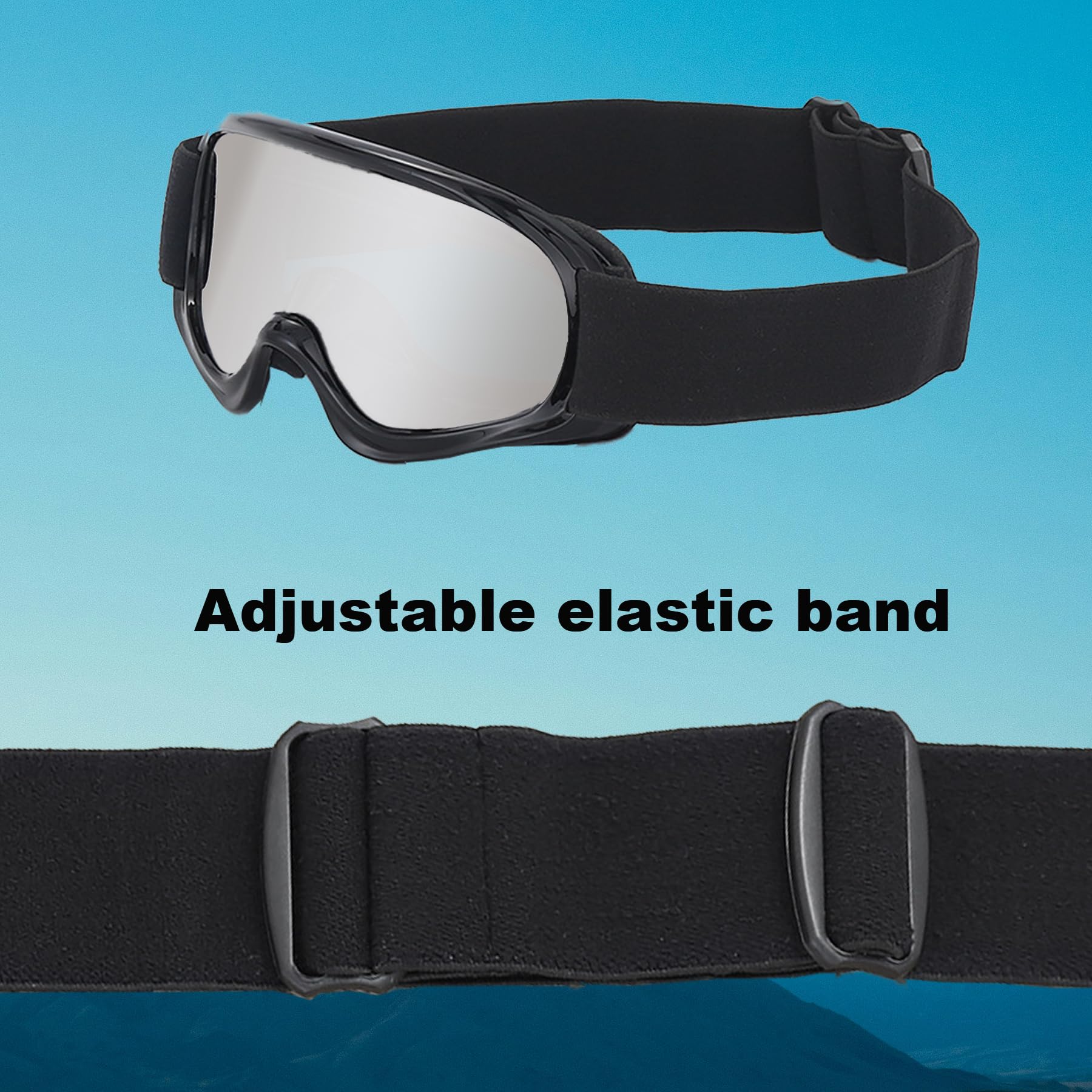 LJDJ Kids Dirt Bike Goggles ATV Motorcycle Off-Road Riding Motocross Glasses with Sun UV Protection Balaclava Full Face Cover (B