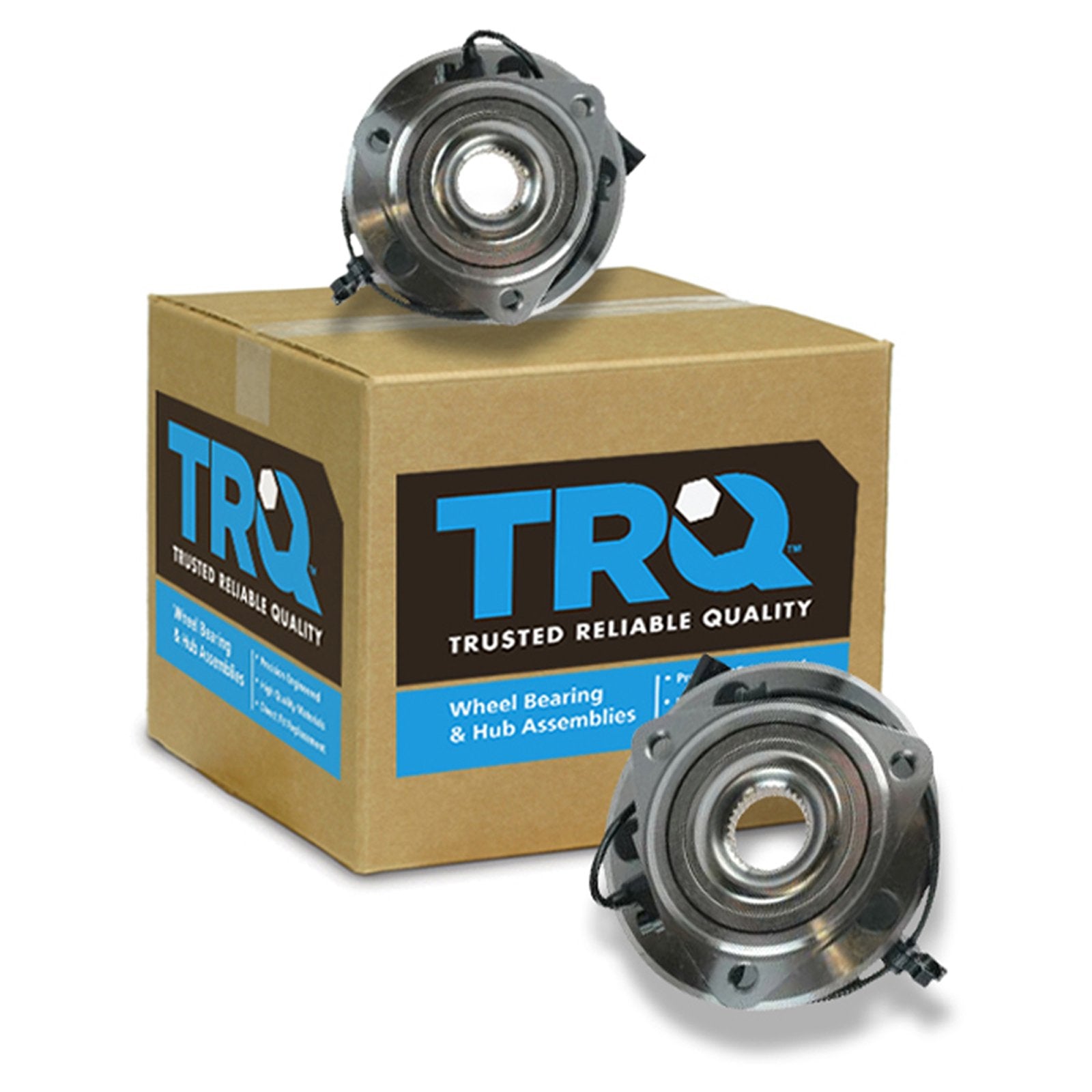 Trq Front Wheel Hub Bearings Assembly Set Compatible With 2007-2017 Jeep Wrangler 2018 Wrangler Jk