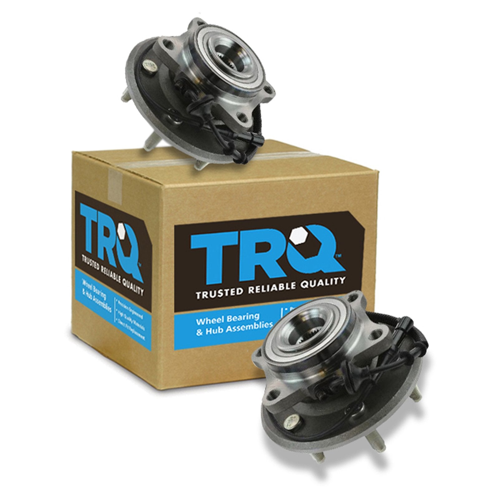 Trq Rear Wheel Hub Bearings Assembly Set Compatible With 2007-2010 Ford Expedition Lincoln Navigator