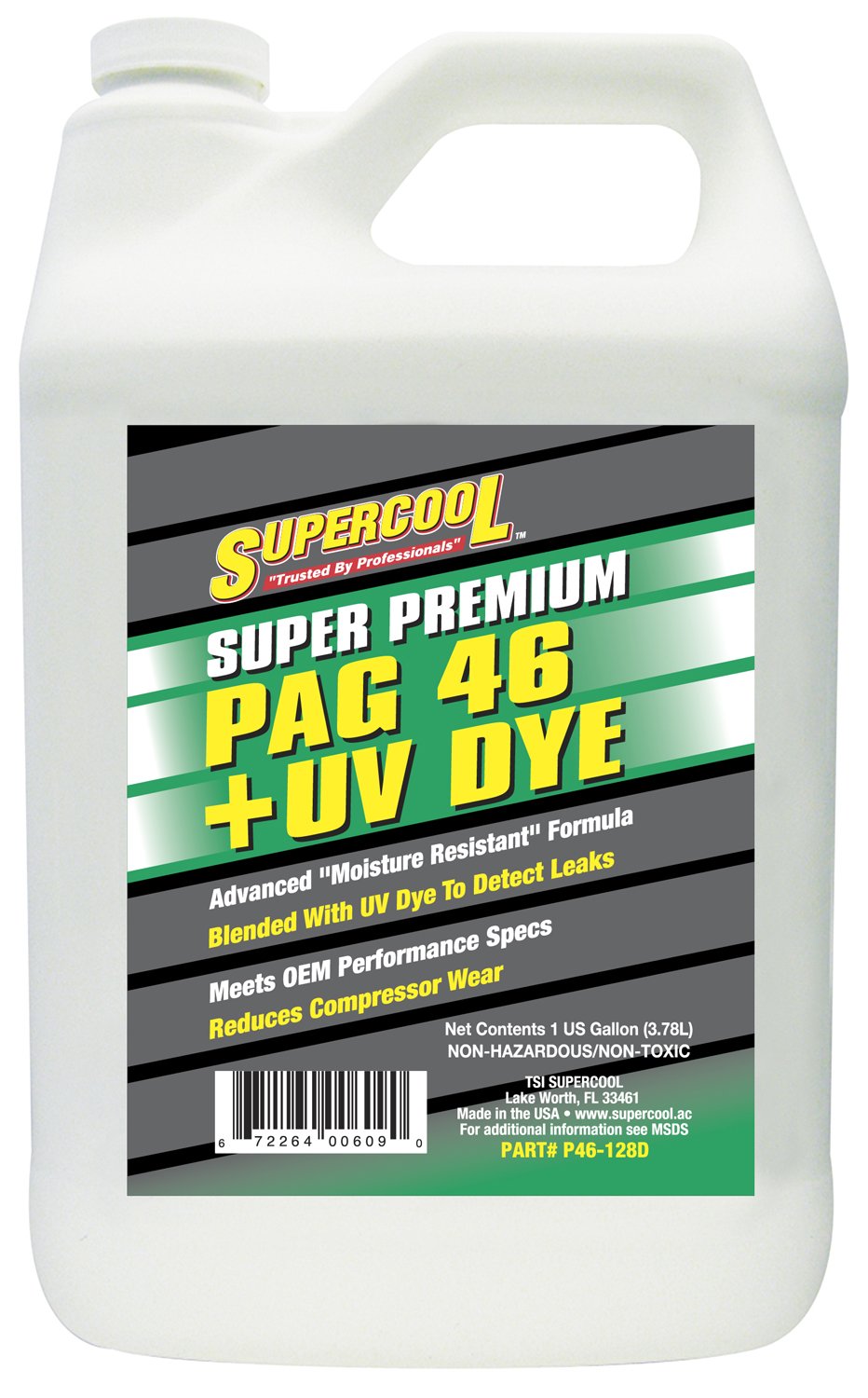 Tsi Supercool P46-128D Pag 46-Viscosity Plus U/V Dye Oil - 1 Gallon