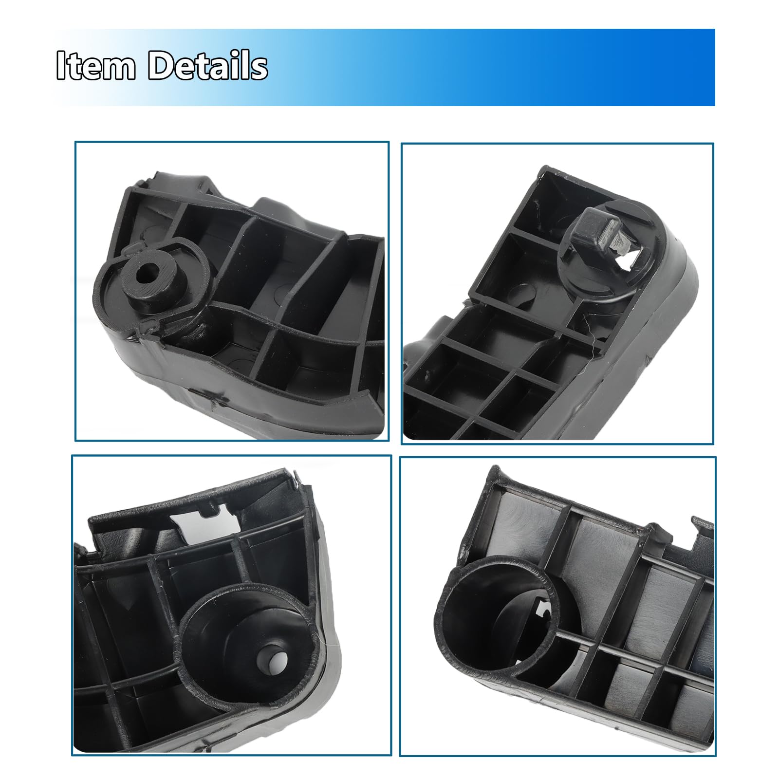 Havgufil Front Bumper Side Cover Support Bracket Retainers for Toyota Camry & Hybrid 2007 2008 2009 2010 2011 TO1042108 TO104310