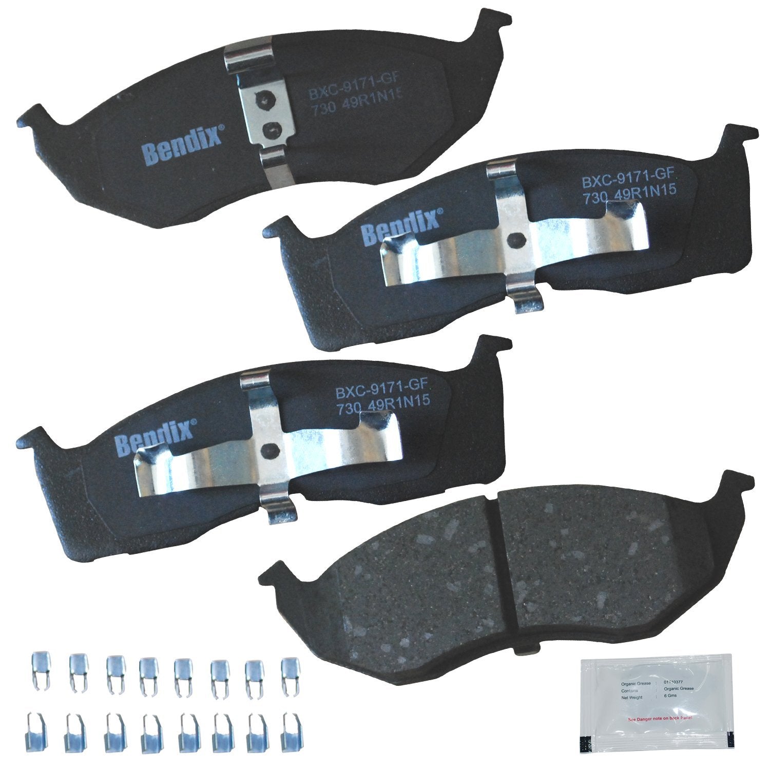 Bendix Priority1 Cfc730 Disc Brake Pad Set Ceramic For Select Models Chrysler 300M,Concorde,Intrepid,Lhs,Prowler