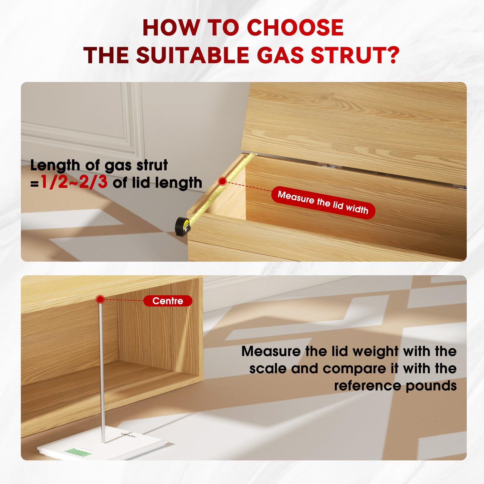 17 Inch 100Lb/445N Heavy-Duty Gas Shock Strut Spring For Tool Box Rv Bed Cabinet Boat Cover Door Lid And Custom Projects, A Set