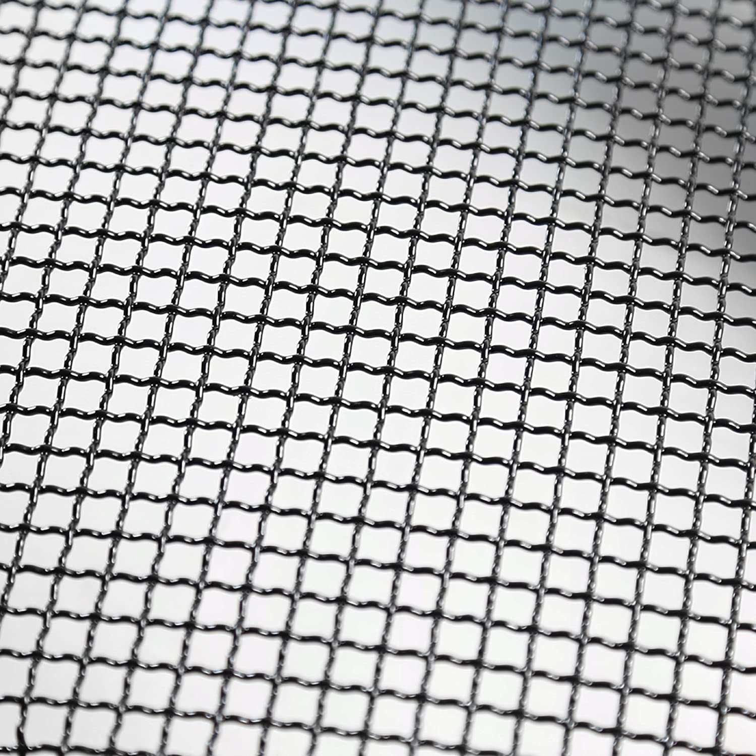 Spec-D Tuning Black Rivet Stainless Wire Mesh Grille With Shell Compatible With 2006-2008 Dodge Ram 1500 2500 3500 Truck