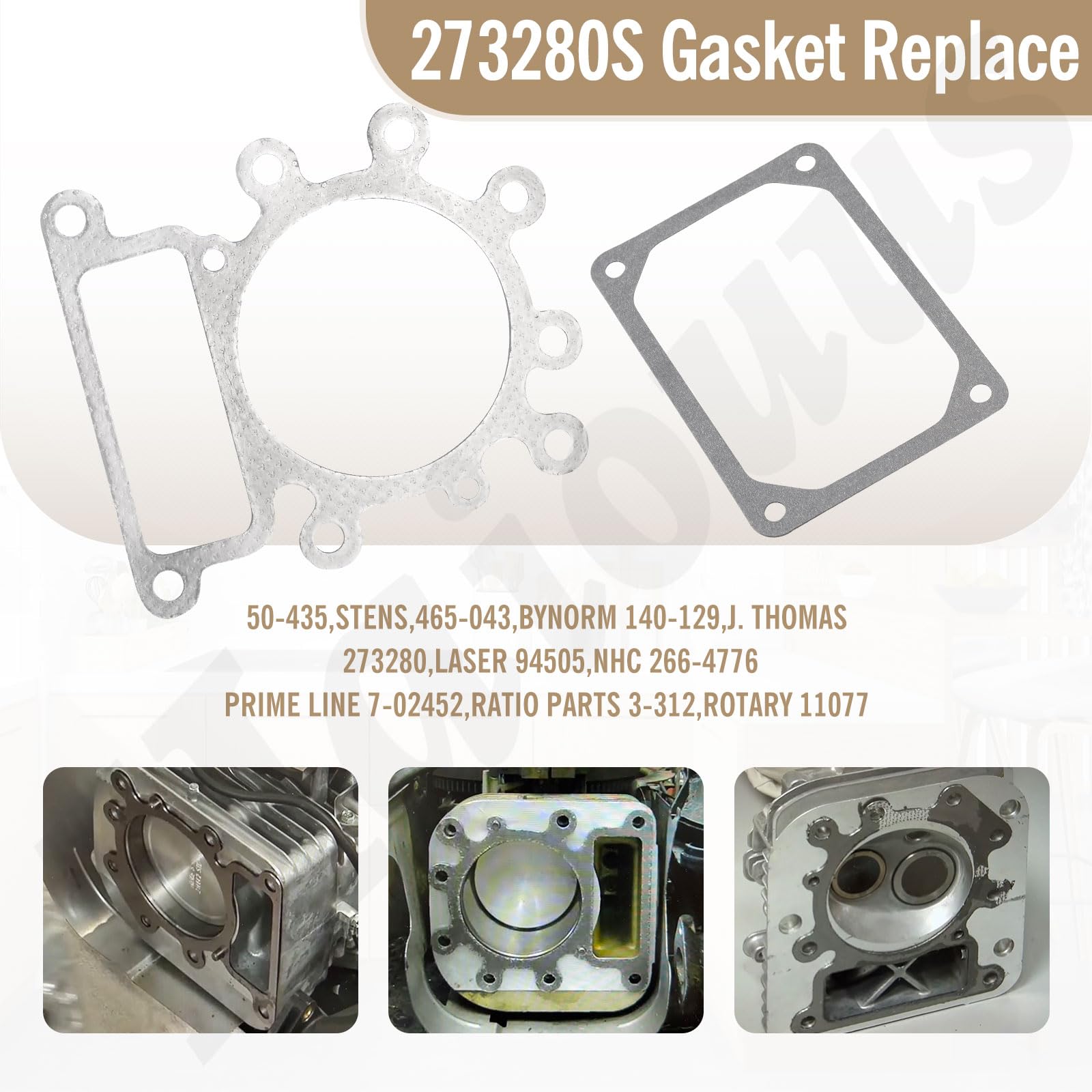 Haiouus 273280S & 272475S Gasket, Compatible With Bs Cylinder Head Gasket 273280 272614 210702