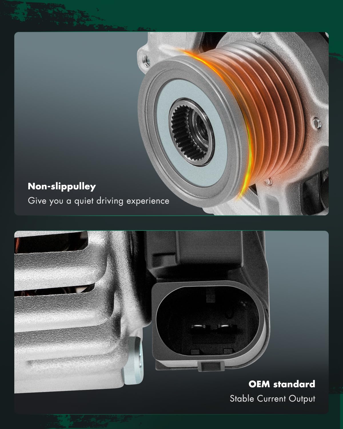 SCITOO Alternator Fits for BMW 135i 3.0L 2008-2010, 335i 3.0L 2007-2010, 335is 3.0L 2011-2013, 535i 3.0L 2008-2010- 12V 180Amp C