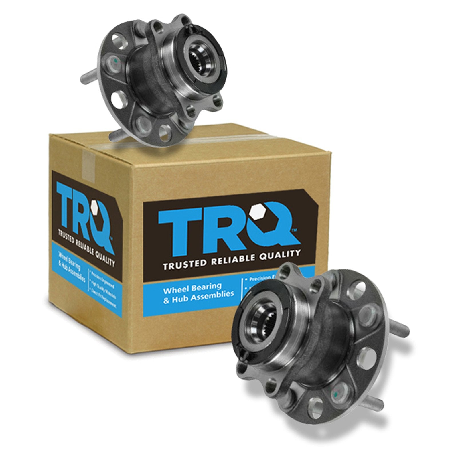 Trq Rear Wheel Hub Bearings Assembly Set Compatible With 2007-2008 Dodge Caliber 2007-2017 Jeep Compass Patriot