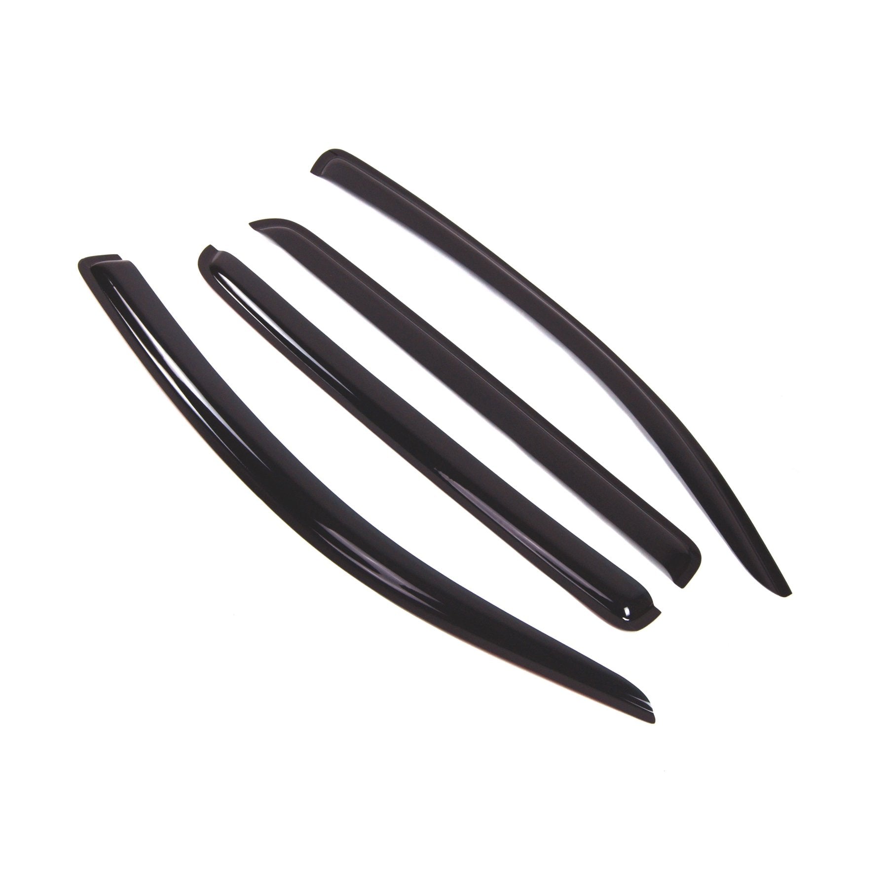 Tuningpros Outside Mount Window Vent Visors Rain Guards Compatible With Toyota Tundra Crewmax 2017-2018 | Side Window Wind Defle