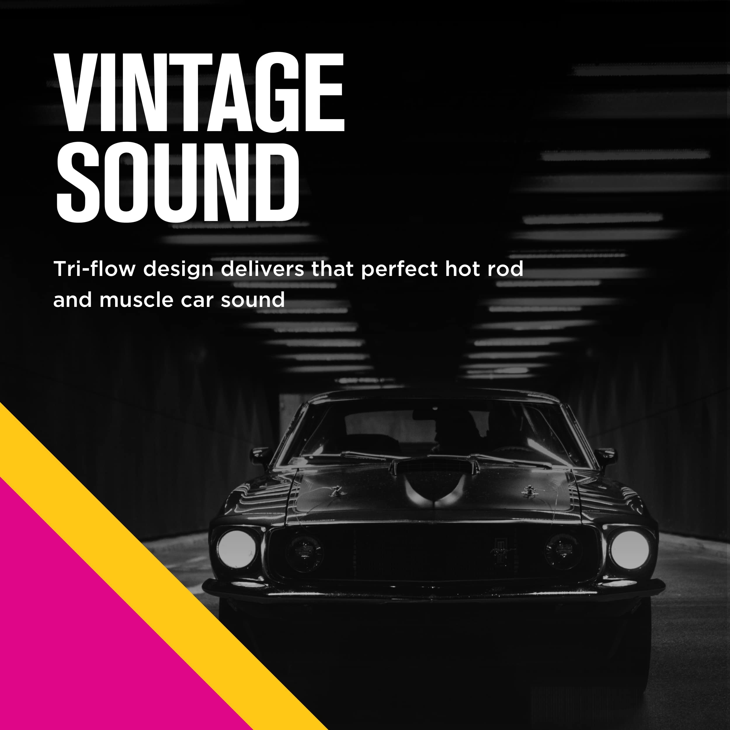 Thrush Muffler Mellow Performance Tone Inlet 2.25 Pipe Connection Offset Outlet 2.25 Center