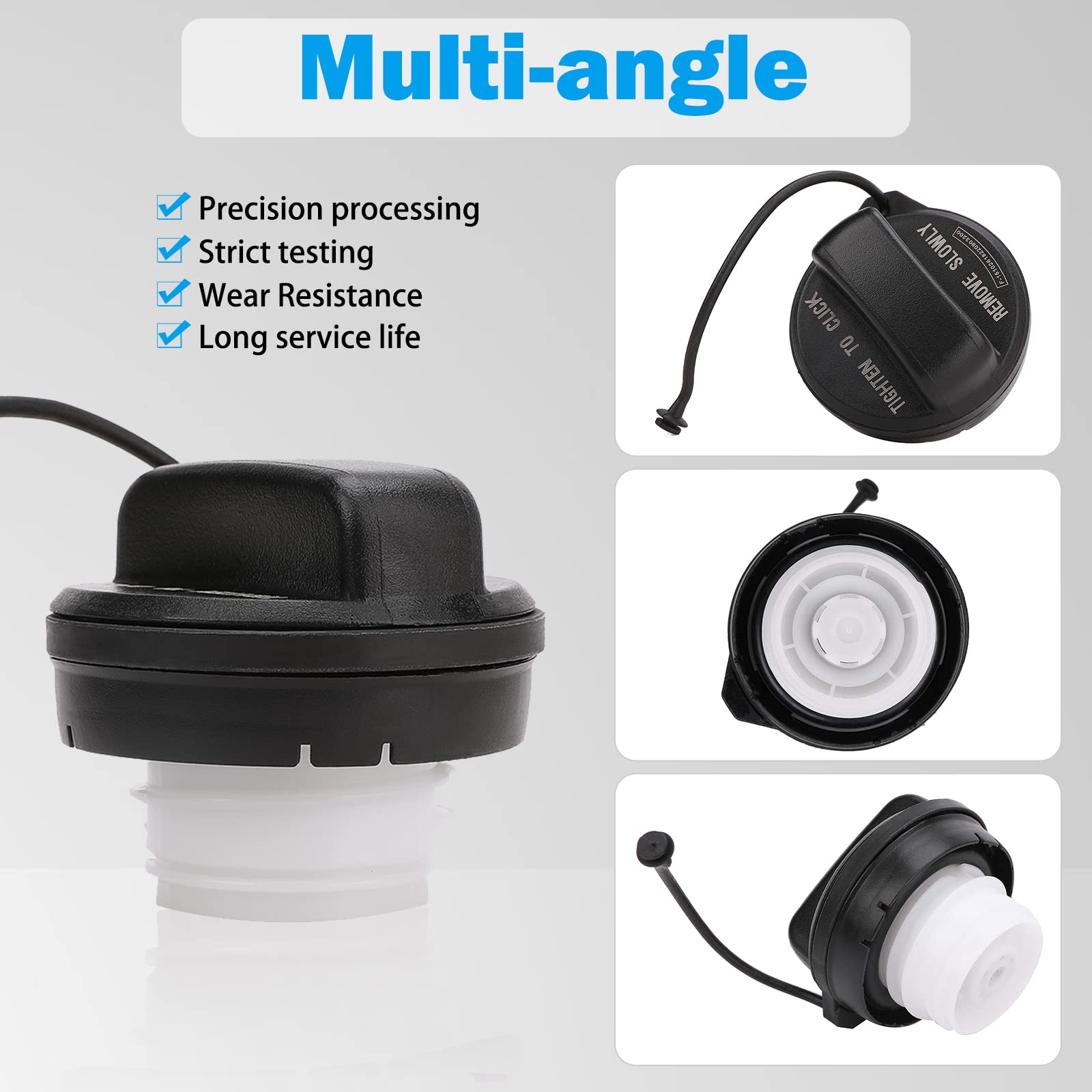 Gas Cap, Fuel Filler Cap Compatible With 2006-2020 Honda Accord, Civic, Cr-V, Fit, Hr-V, Insight, Odyssey, Pilot, Crosstour - Re