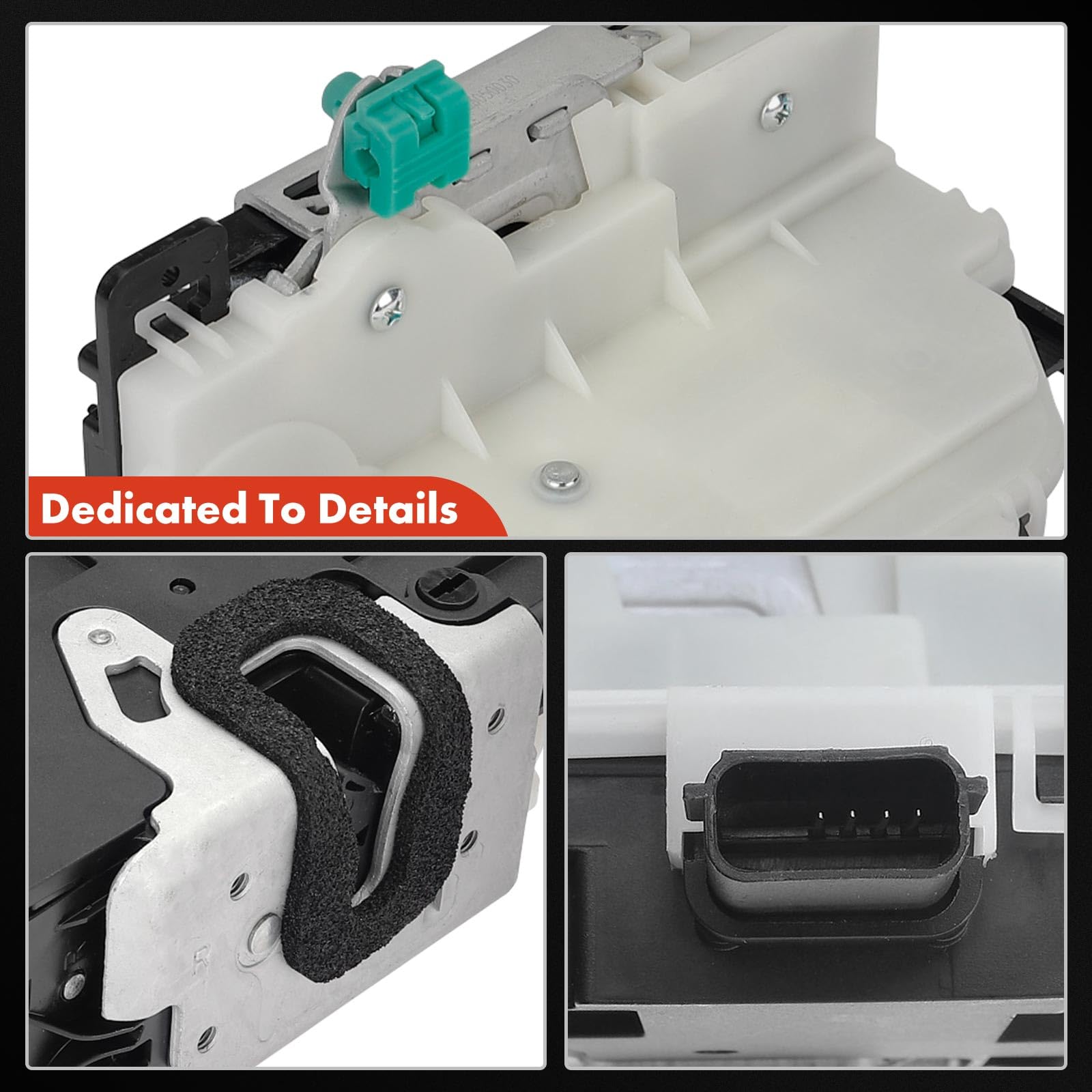 A-Premium Door Latch Lock Actuator Compatible with Ford & Lincoln Vehicles - Explorer, F-150, Police Interceptor Sedan, Special Service Police Sedan, Taurus, Mark LT, MKS - Rear Right Passenger