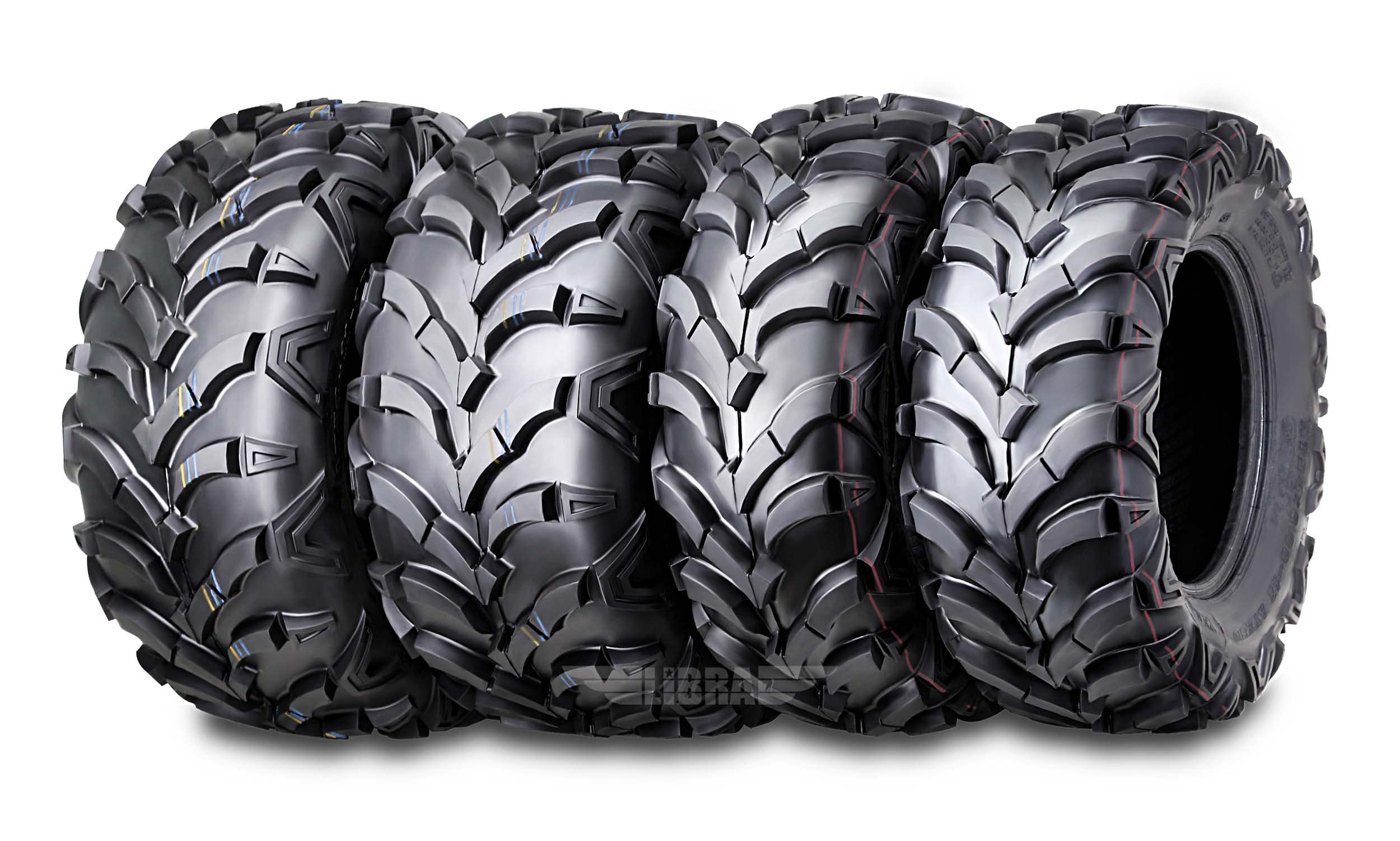 Wanda Set Of 4 New Atv/Utv Tires 24X8-12 Front & 24X11-10 Rear /6Pr P341-10151/10245
