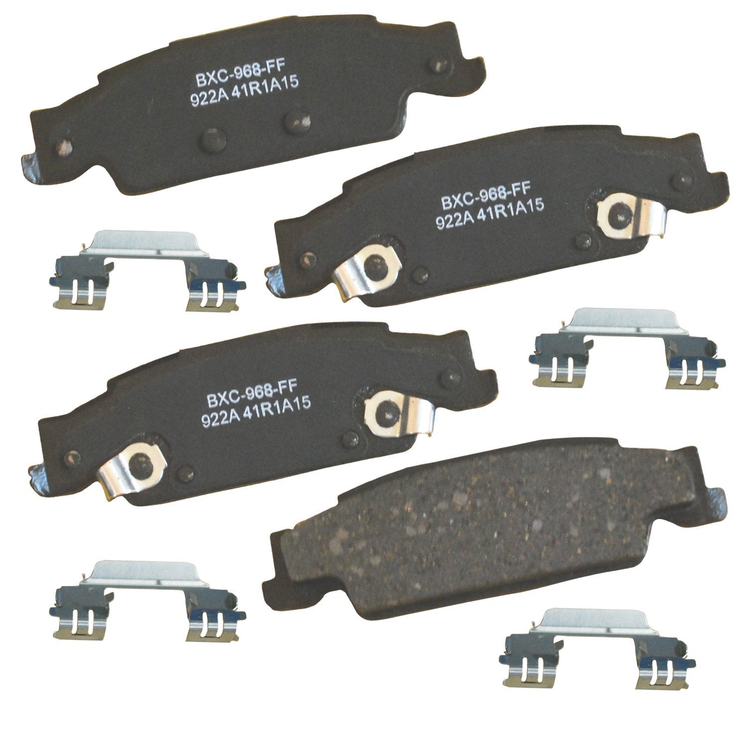 Bendix Premium Sbc922A Ceramic Rear Brake Pads For Cadillac Cts 2007-2003, Sts 2011-2005, Pontiac Grand Prix 2008-2005