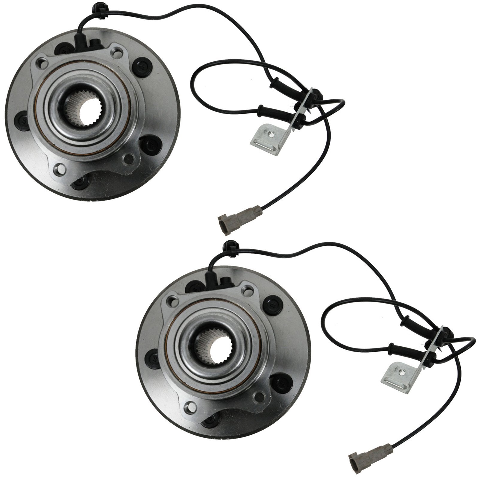 Trq Front Wheel Hub Bearings Assembly Set Compatible With 2004-2006 Chrysler Pacifica