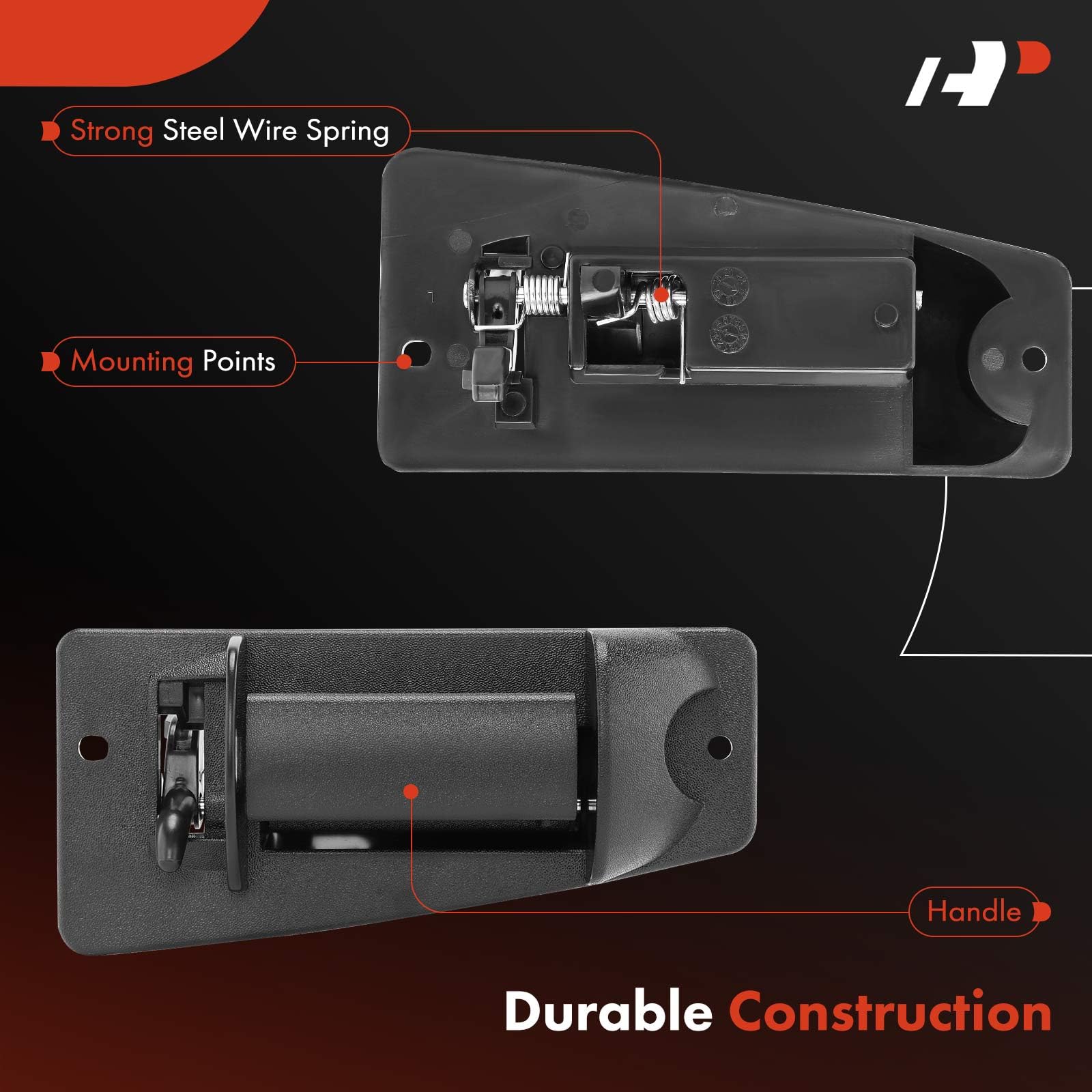 A-Premium Rear Driver Side Exterior Door Handle Compatible With Chevy Silverado 1500 1999-2006, Silverado 2500 3500 & Gmc Sierra