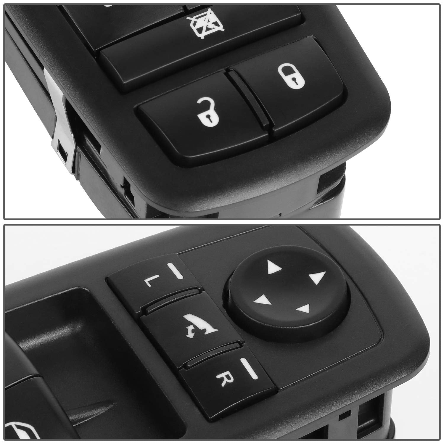 Dna Motoring Wsw-064 Driver Side Master Power Window Control Replacement For 12-19 Grand Caravan Ram 1500 2500 3500