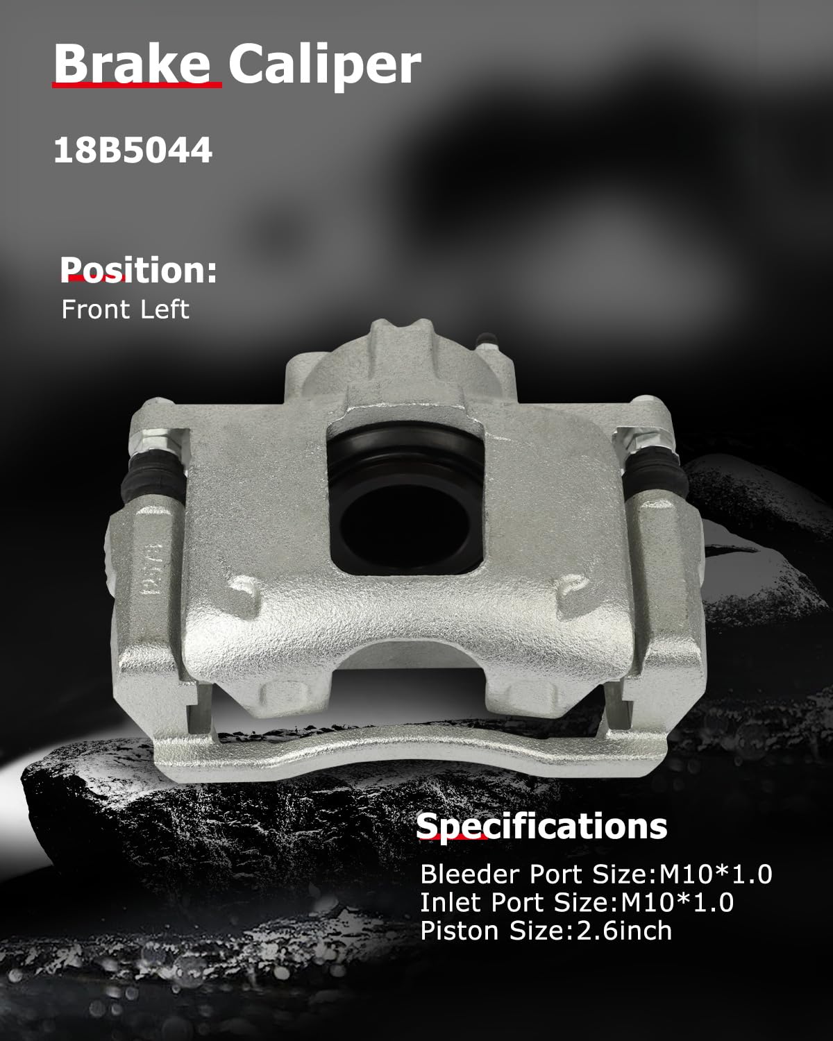 cciyu 18B5044 Front Left Brake Caliper With Bracket For Chrysler For Town & Country,For Dodge For Grand Caravan/For Nitro,For Je
