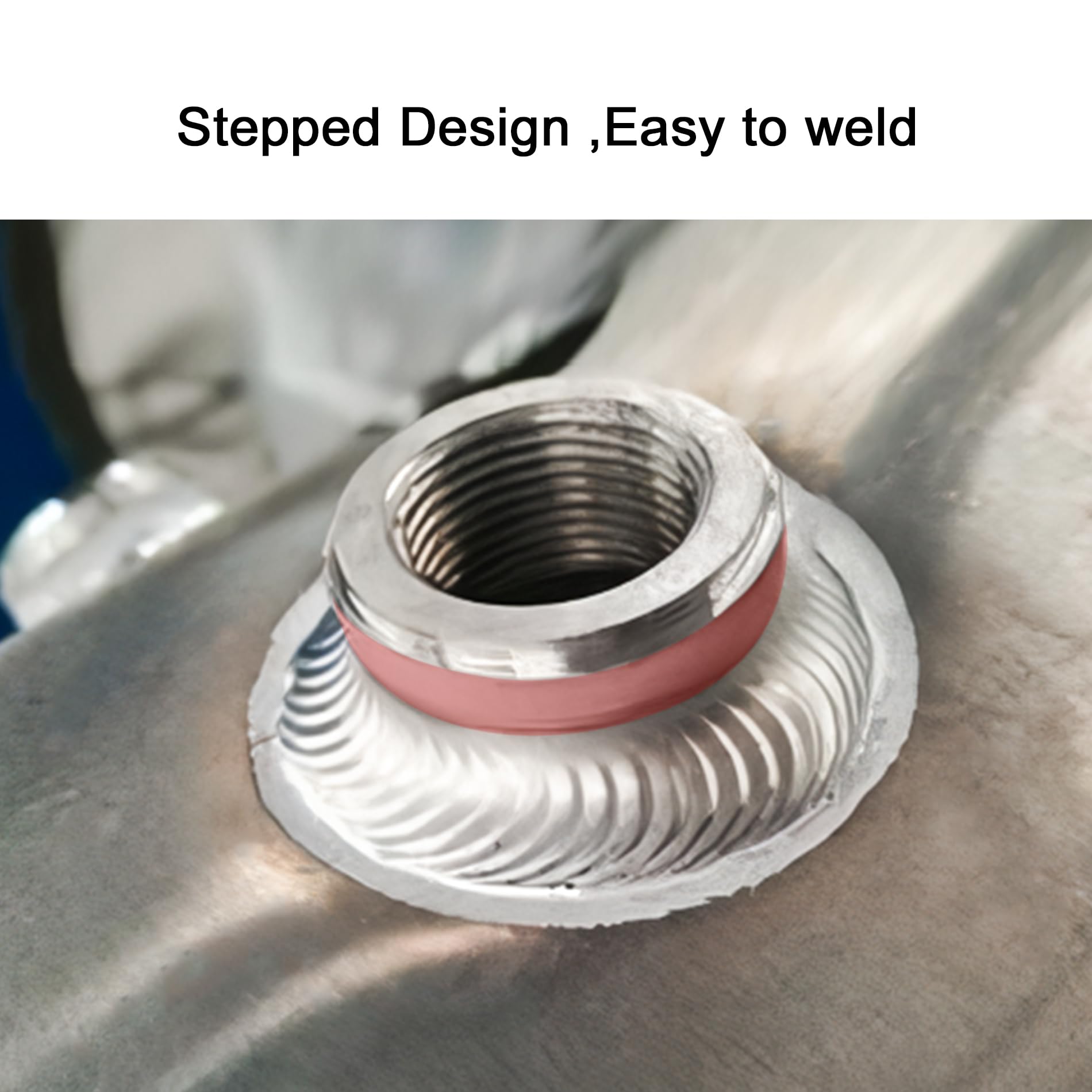 Evil Energy 1/8'' Npt Female Weld On Bung Fitting Aluminum 2Pcs