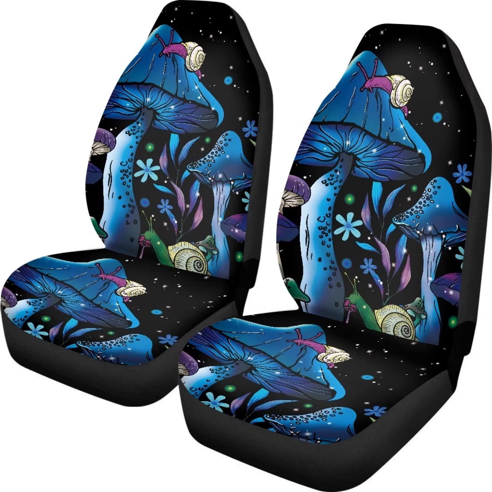 Fuibeng Galaxy Mushroom Snail Car Seat Covers For Front