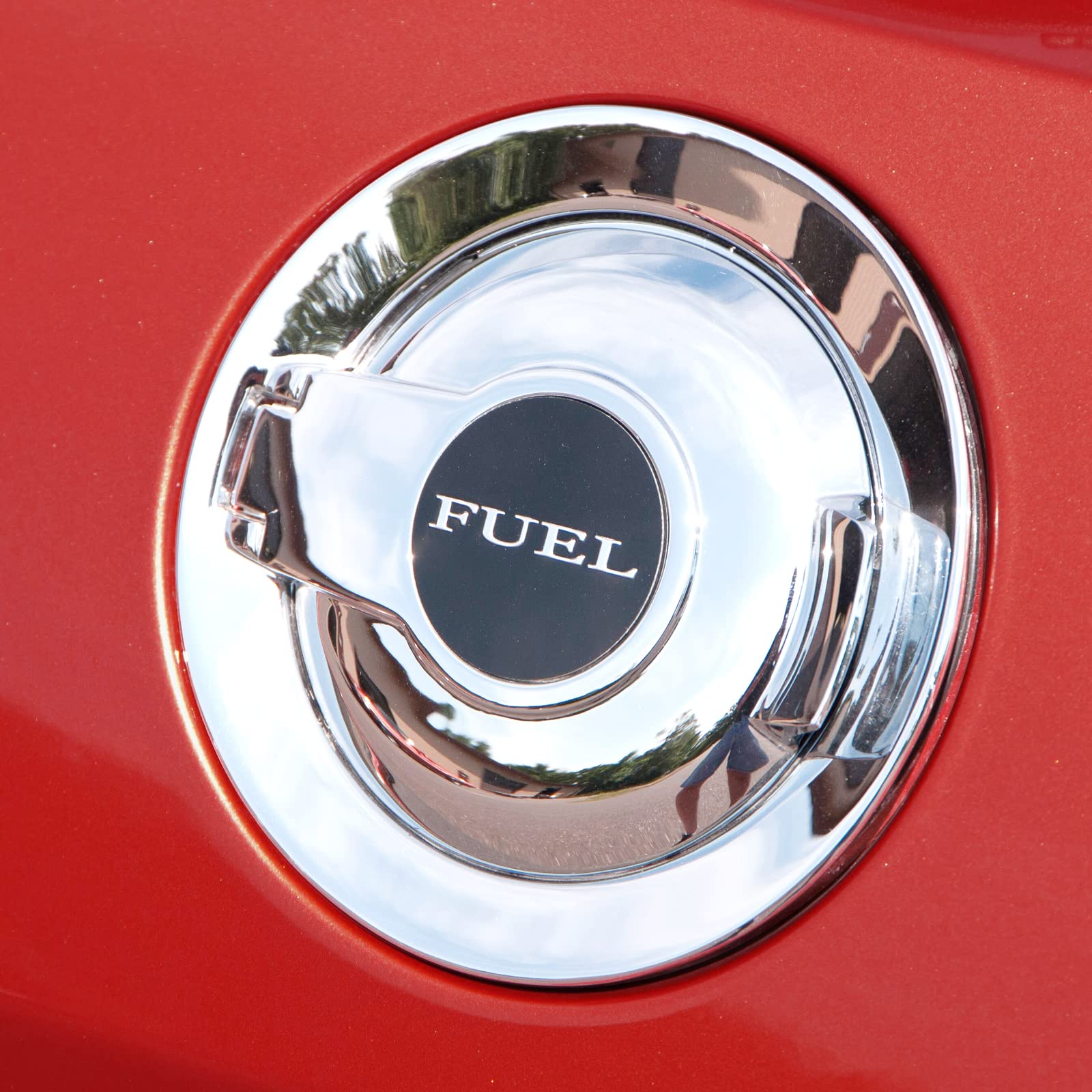 68250120Aa Fuel Filler Door Cap Electroplate Silvery Gas Cover Cap Vapor Edition Compatible With 2008-2023 Dodge Challenger