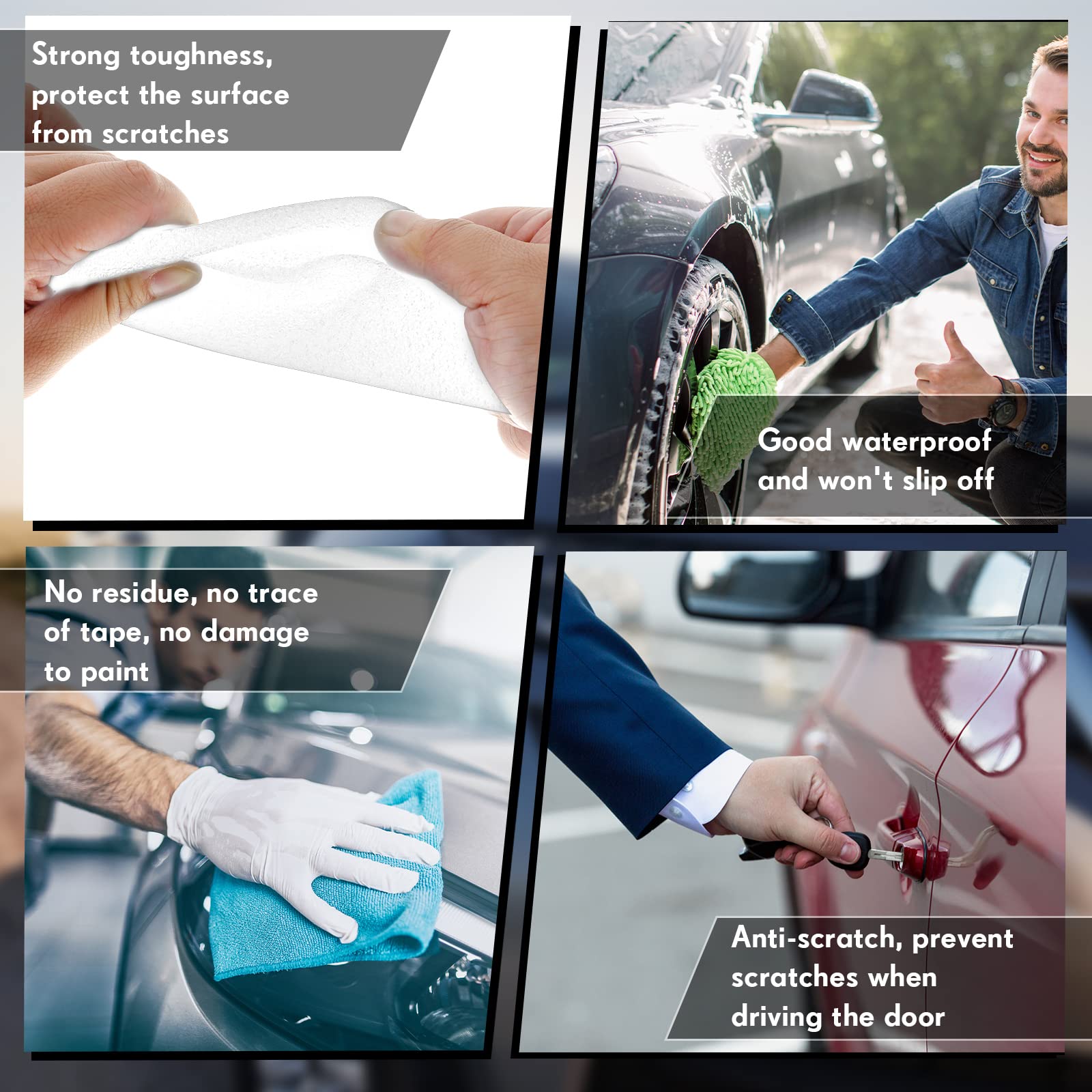 Frienda Car Door Edge Guards Door Sill Protector Automotive Entry Guard Anti Collision Scuff Sill Trim Protection Strips For Mos