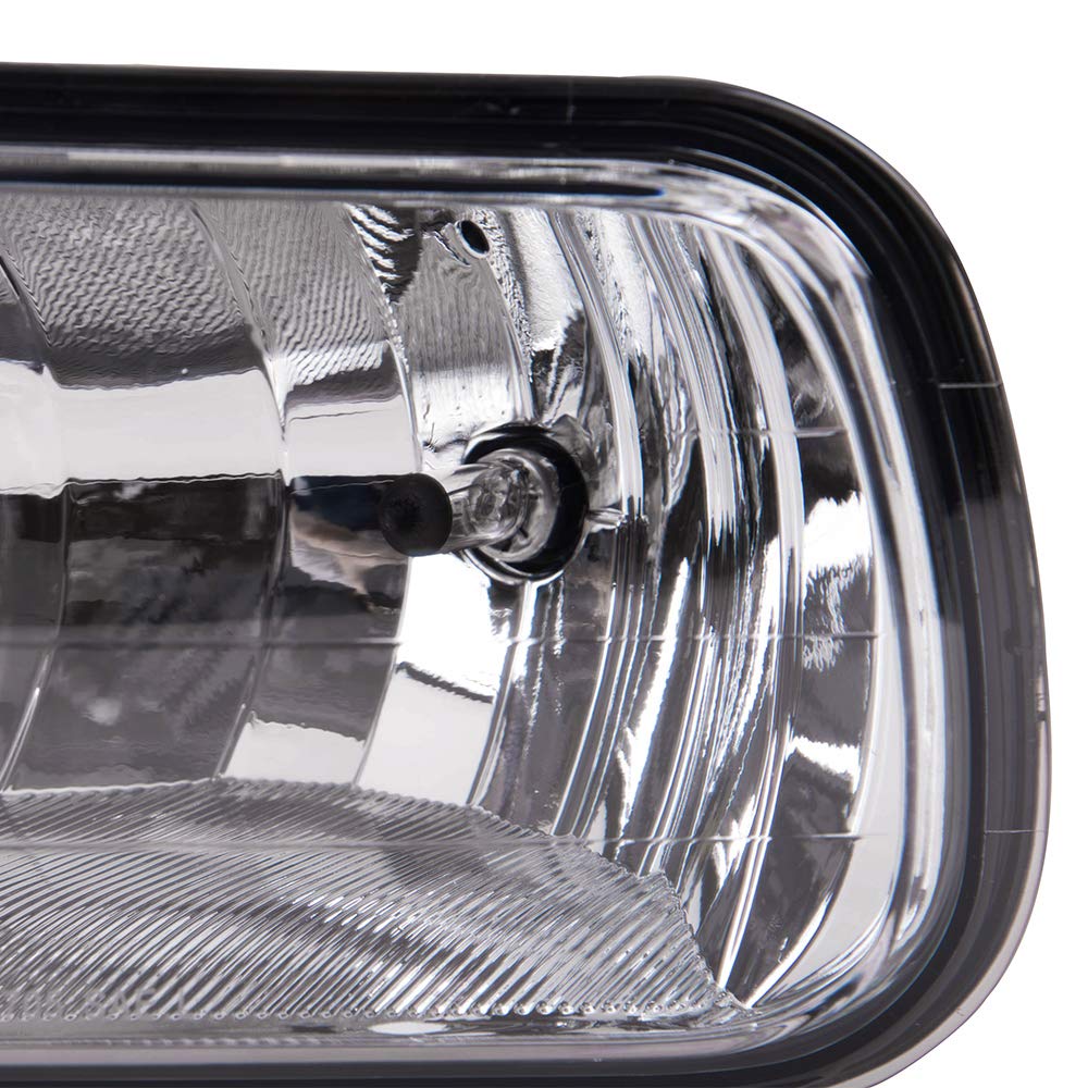 Vrracing Front Bumper Left & Right 2Pcs Driving Fog Lights Lamp Assembly With Halogen Bulbs Compatible With Dodge Ram 1500 2009-