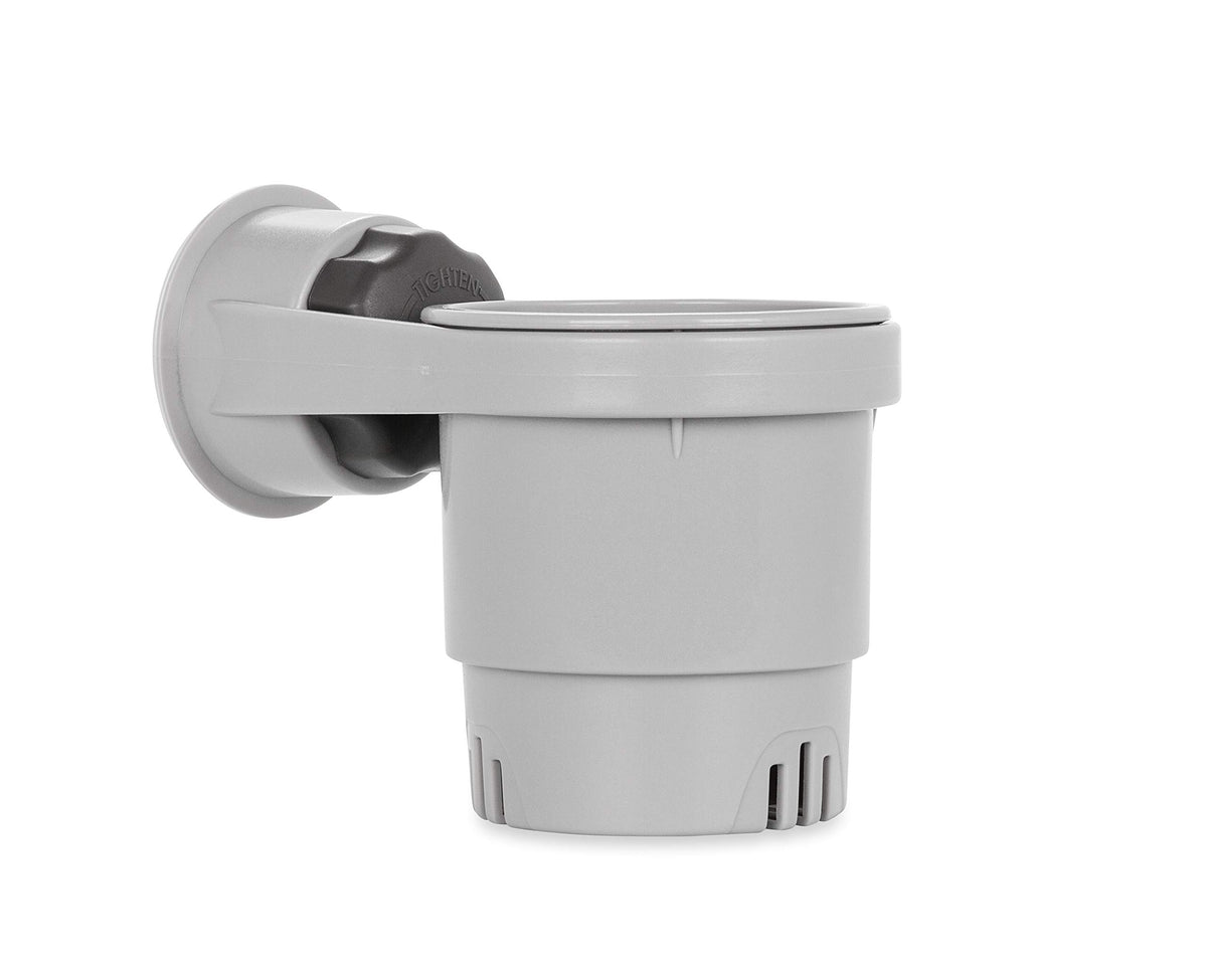 Camco Cup Holder with Mechanical Suction Cup - Provides a Secure Location for Your Beverage - Compatible with Most Cups, Cans, B