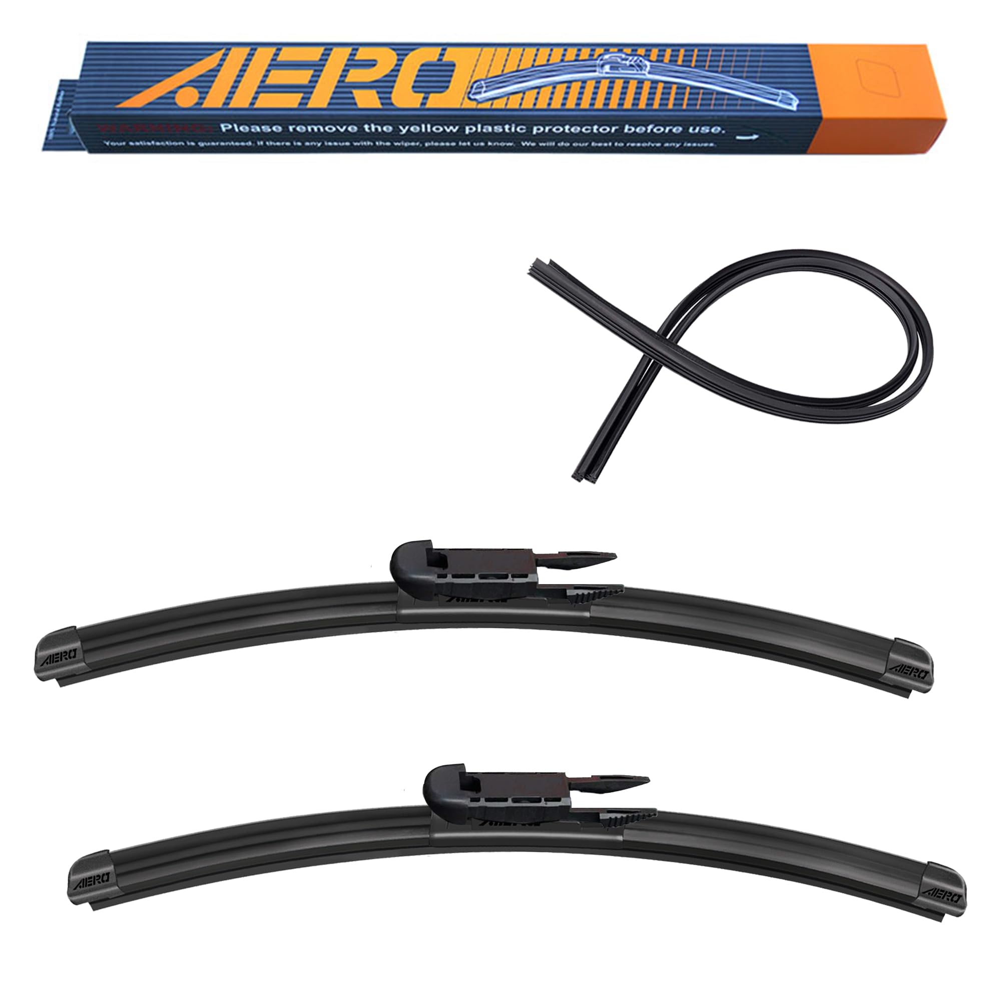 Aero Avenger 26''+20'' Premium All-Season Windshield Wiper Blades With Extra Rubber Refills Oem Replacement For Bmw X3 X4 X6 X7 