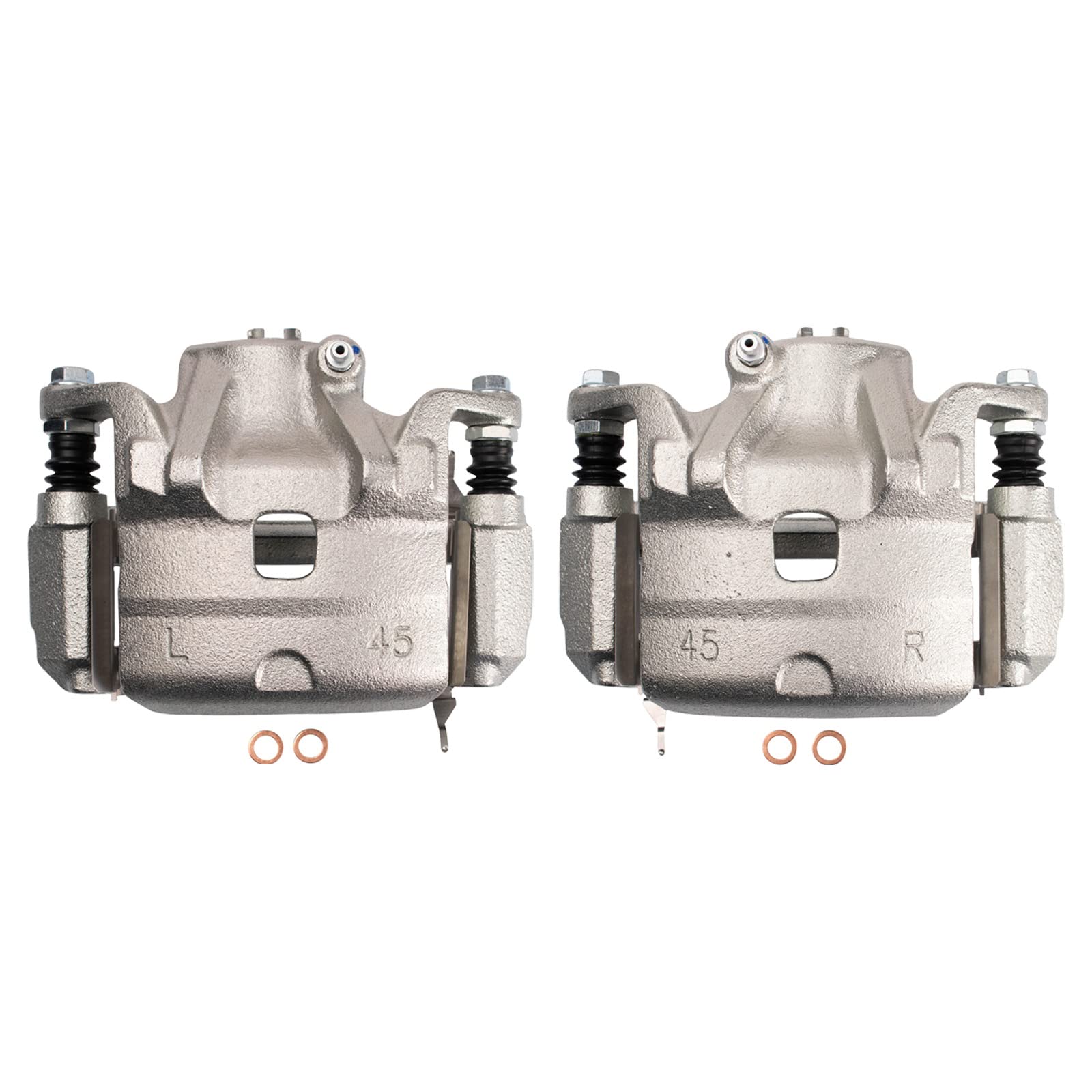 Trq Front Brake Caliper Set Compatible With 2010-2013 Nissan Altima 2011-2012 Sentra