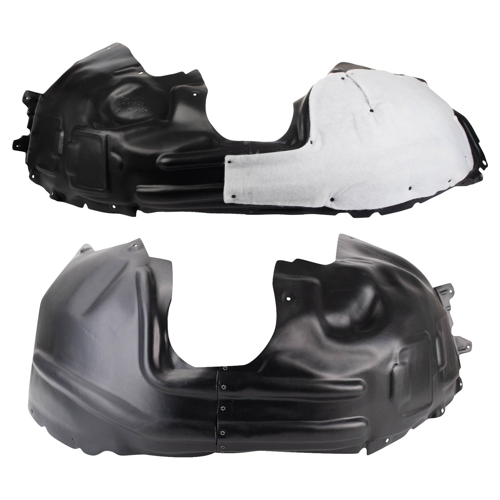 Trq Inner Fender Liner Set Compatible With 2016-2017 Jeep Cherokee Ch1248182 Ch1249162
