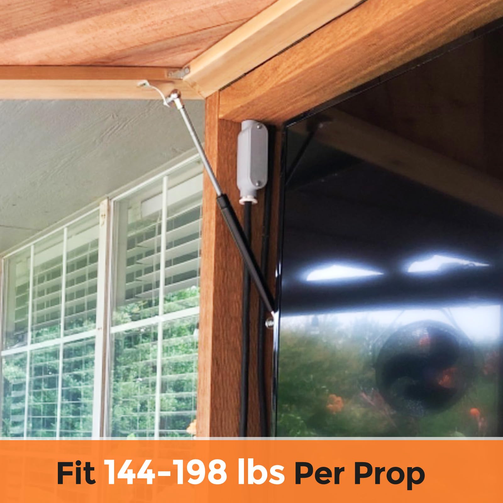 Pamagoo 20 Inch 180 Lbs 801 N Gas Strut, 20'' Heavy Duty Lid Shocks With Mounting Brackets, 2Pcs Lift Support For Rv Bed Murphy