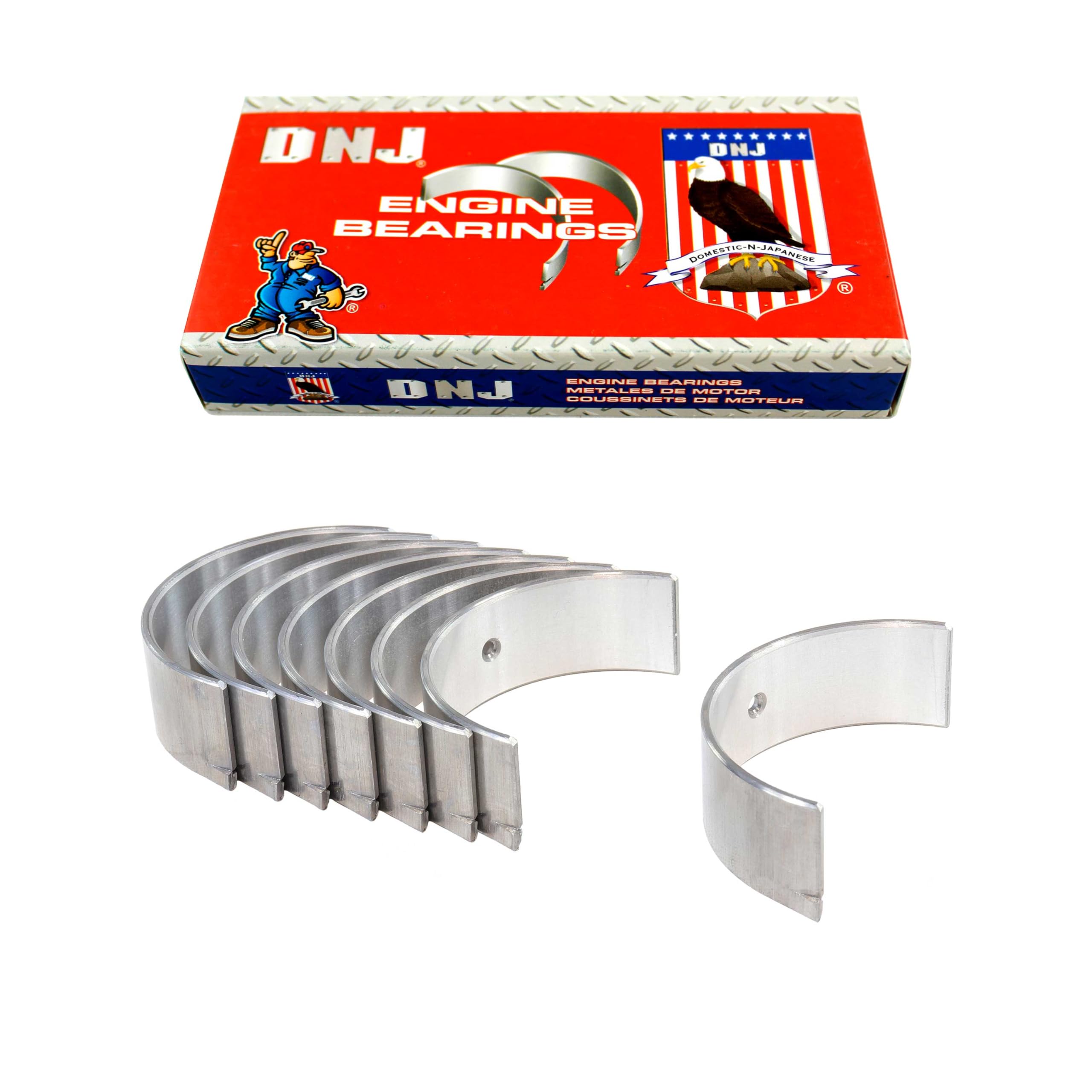 DNJ RB946.10 Oversize Rod Bearings Set for 1998-2008 Chevrolet, Pontiac, Toyota Celica, Corolla, Matrix 1.8L L4 16V DOHC 1794cc