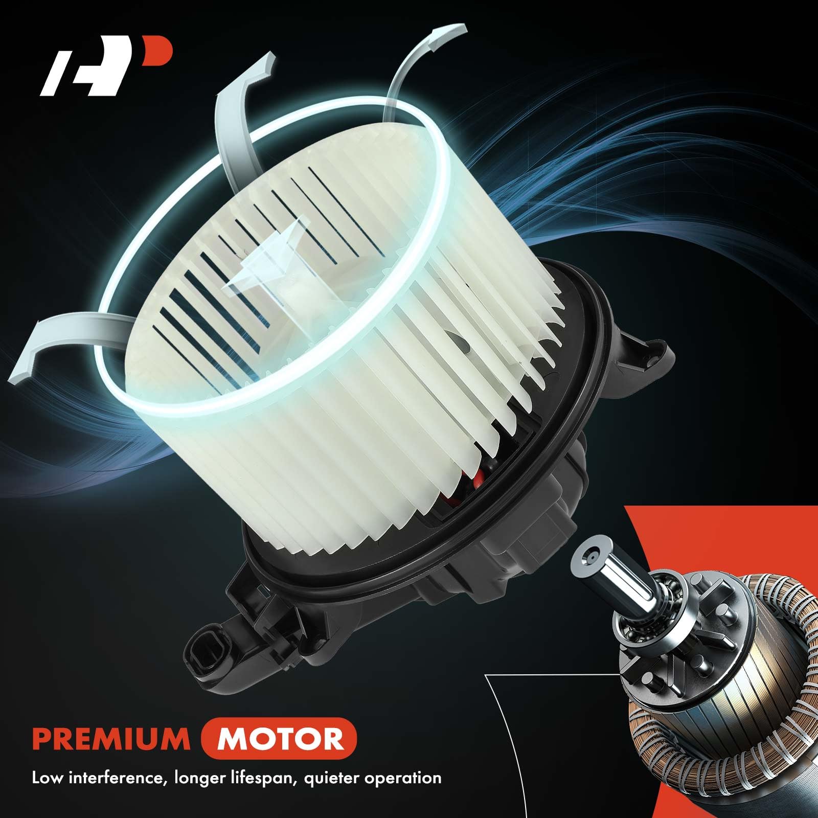 A-Premium Hvac Heater Blower Motor With Fan Cage Compatible With Ford & Lincoln Vehicles - F-150 2009-2014, Expedition 2009-2017, Navigator 2009-2017