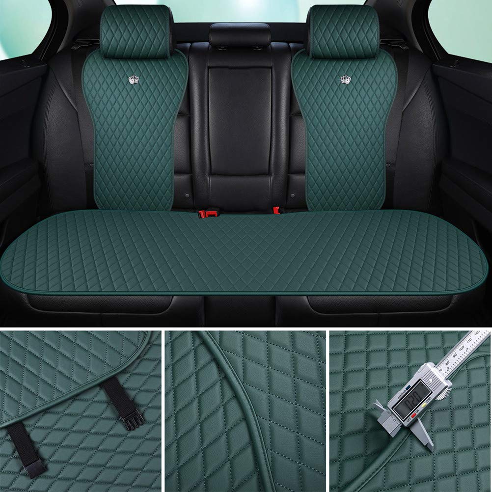 Red Rain Universal Seat Covers For Cars Leather Seat Cover With Crown Army Green Seat Covers 2/3 Covered 11Pcs Fit Car/Auto/Suv