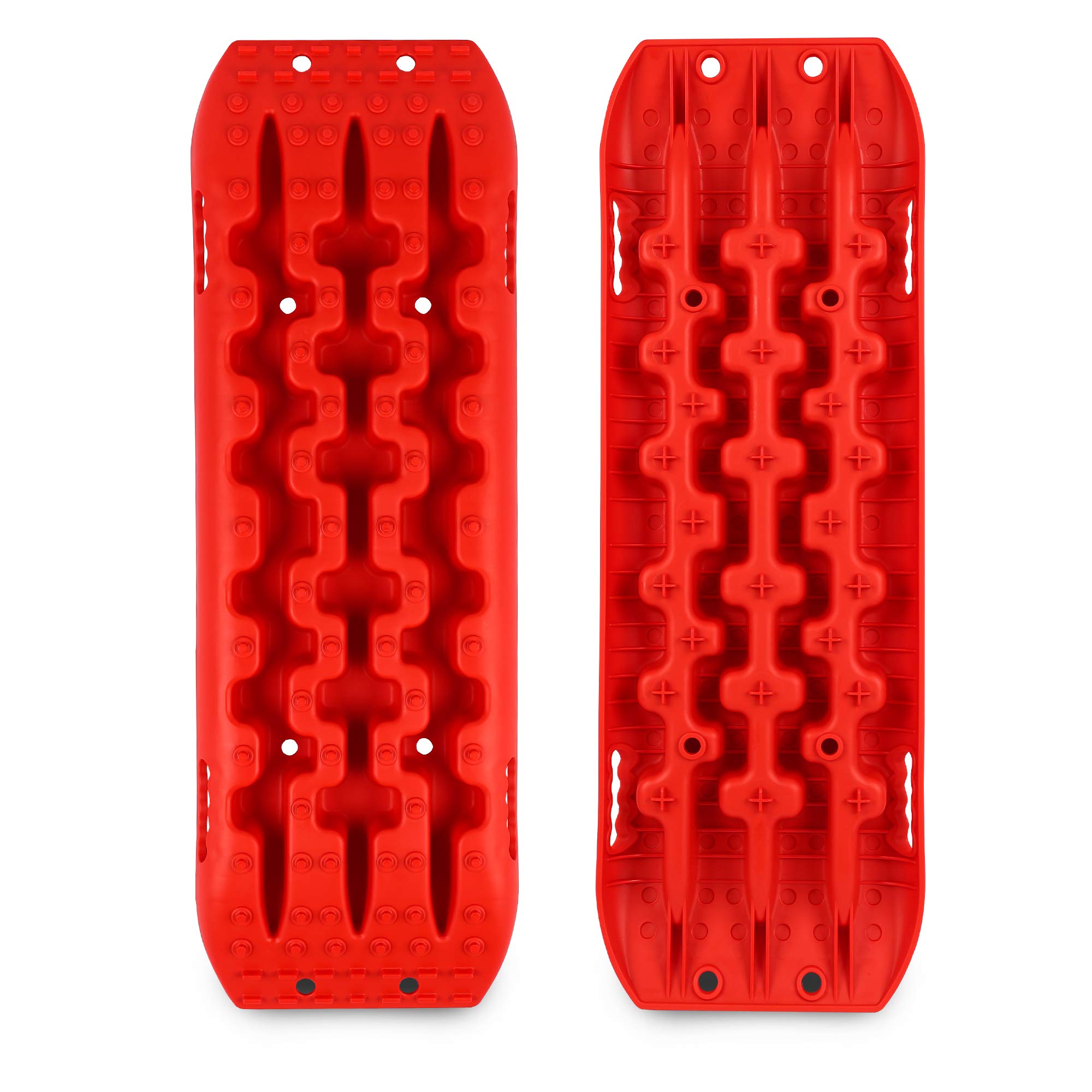 X-Bull New Recovery Traction Tracks Tire Ladder For Sand Snow Mud 4Wd(Red)