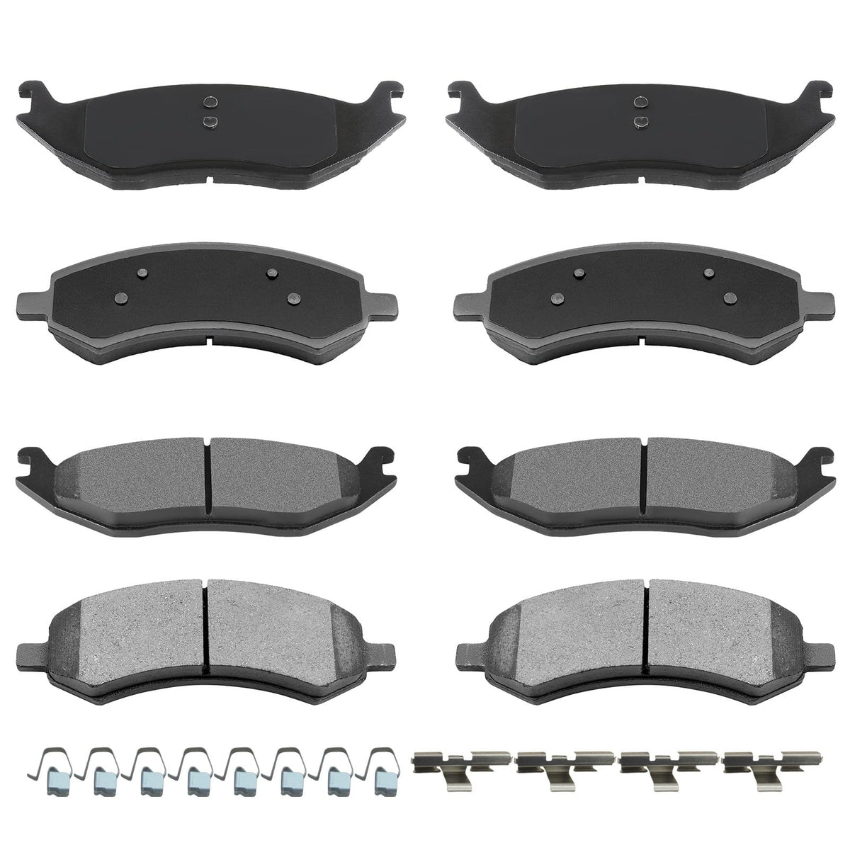 Automuto 8Pcs Front & Rear Disc Brake Pads Set D967 D1084 For Chrysler Aspen 2007-2009,For Dodge Dakota 2010,For Dodge For Duran