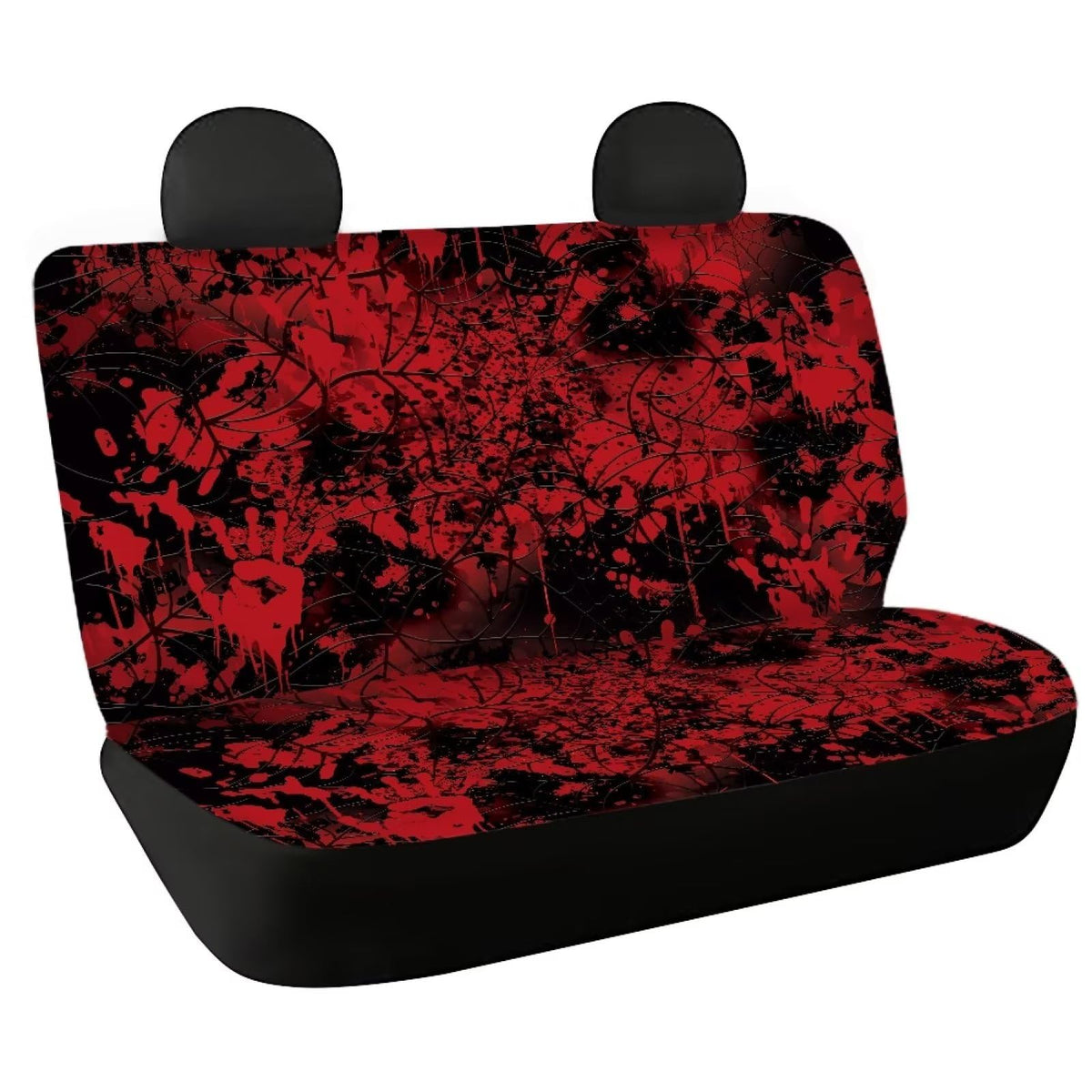 Afpanqz Car Rear Bench Covers Protective Halloween Car Back Seat Cover Universal Size Cushion Covers Fit Almost Vehicle Pink Str