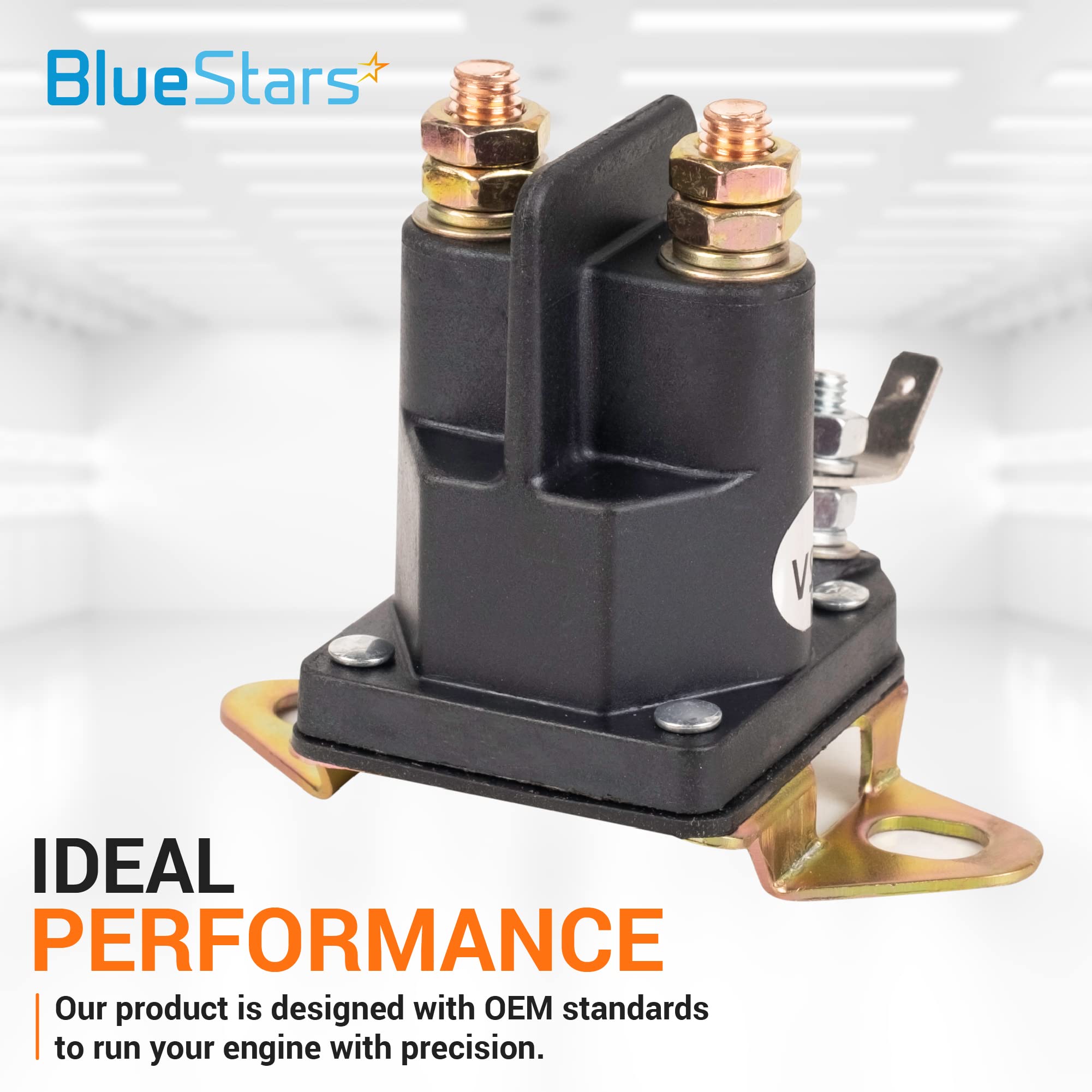 Bluestars Miu12537 Starter Solenoid By Bluestars - For John Deere S240 X300 X304 X305R X310 X320 X324 X350 X354 X360 X370 X380 X384 X390 X394 Lawn Tractors - Replaces 884-1221-210-02 892-1221-210