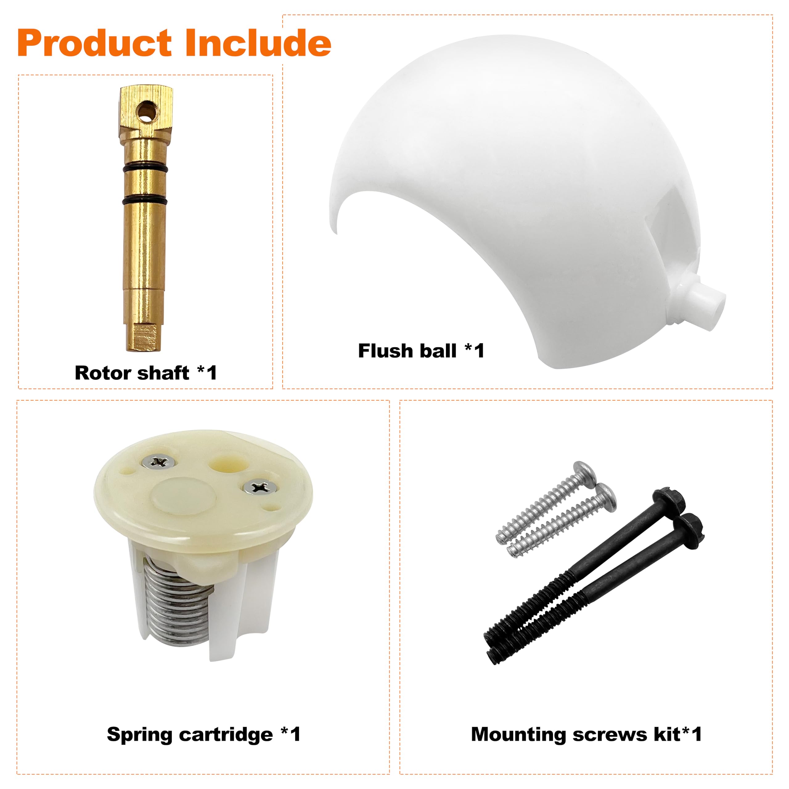 Nipponasia 385318162 Ball And Shaft Kit,Compatible With All Foot Flush Sealand/Dometic Marine Toilets