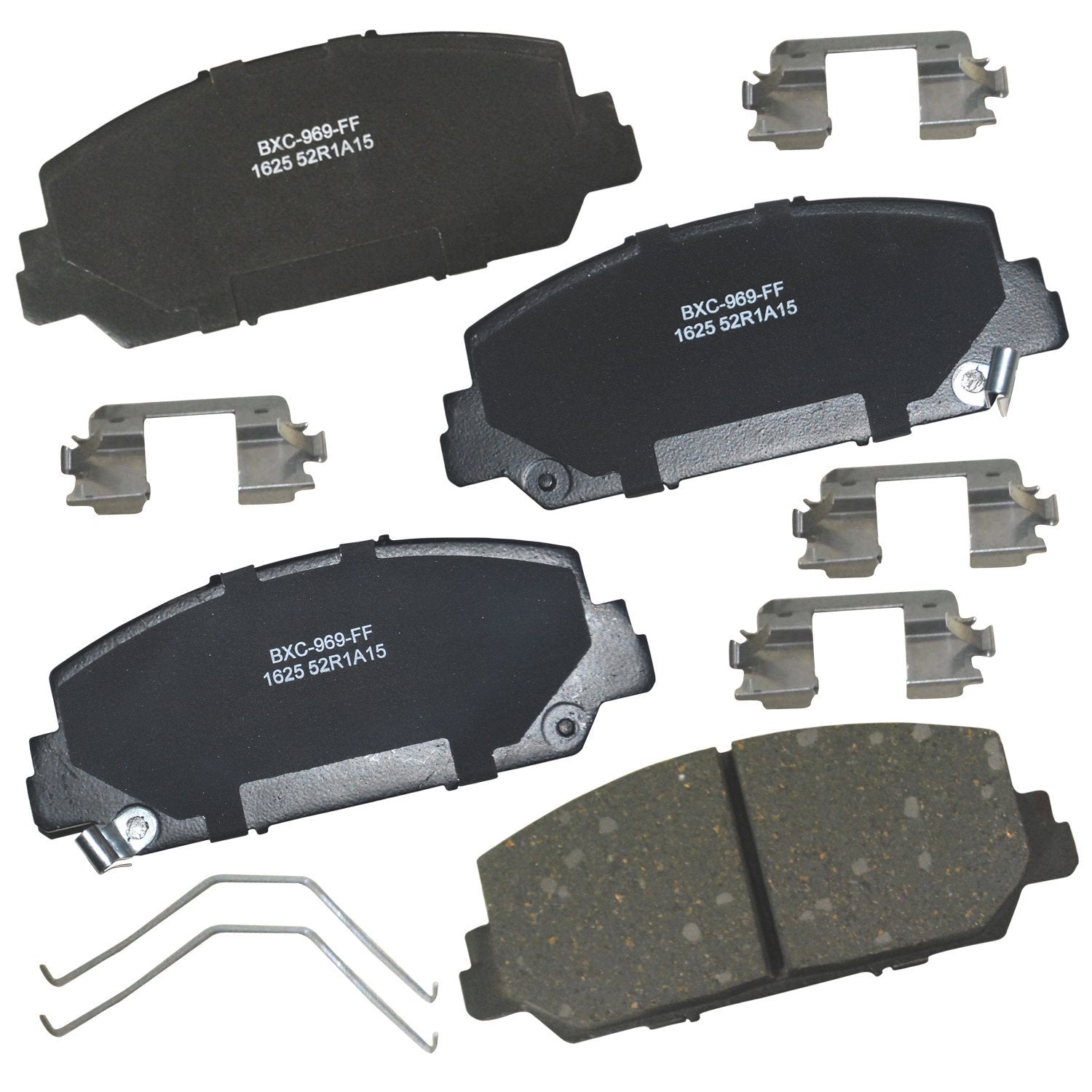 Bendix Premium Sbc1625 Ceramic Front Brake Pads For Acura Ilx 2022-2016, Rdx 2018-2013, Rlx 2020-2014, Honda Accord 2017-2016, C