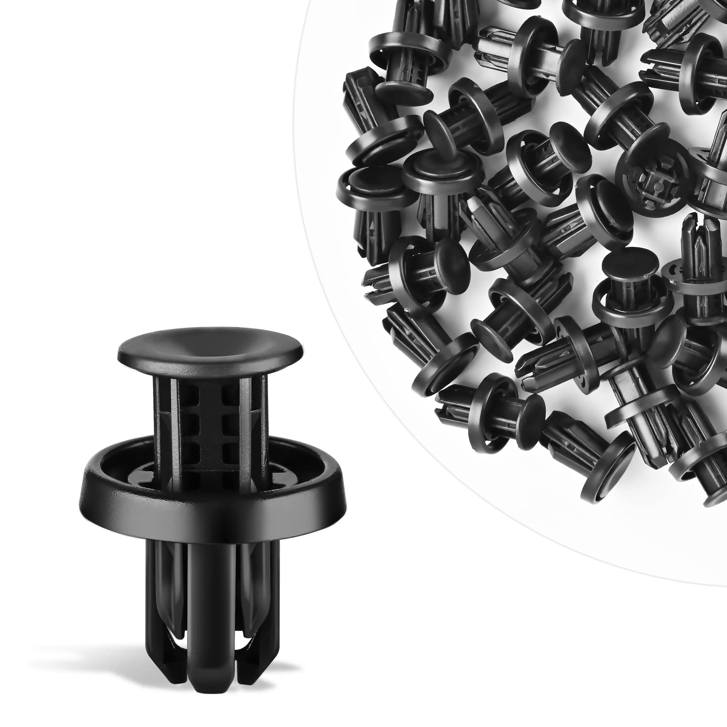 Gooacc 50Pcs Bumper And Wheel Well Liner Push-Type Retainer Fender Grille Under Cover Clips Oem:#91505-Tm8-003 Compatible With H