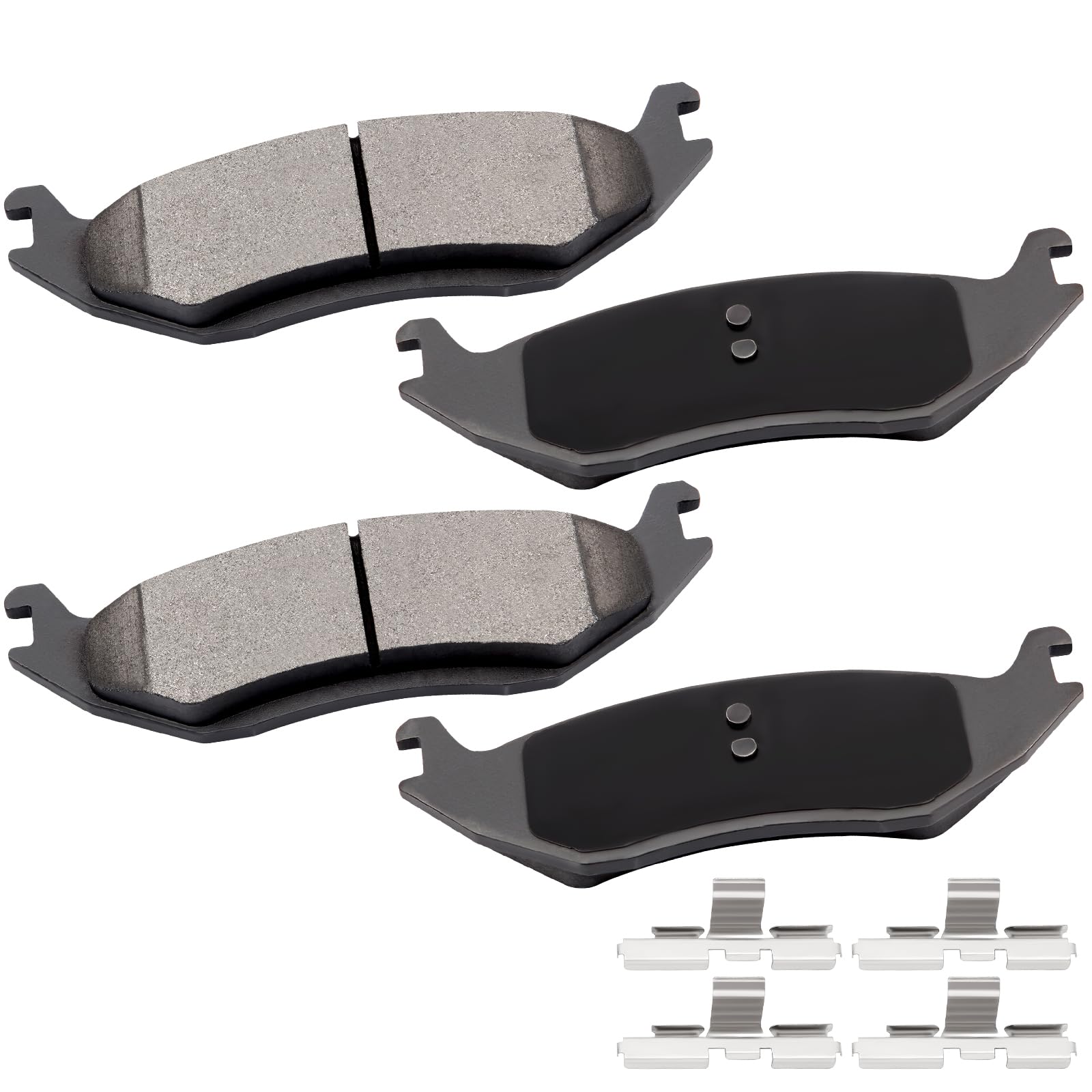 Rear Ceramic Brake Pads Kits 4Pcs Fit For 07-09 For Chrysler Aspen,10 For Dodge Dakota,03-09 For Dodge For Durango,02-10 For Dod